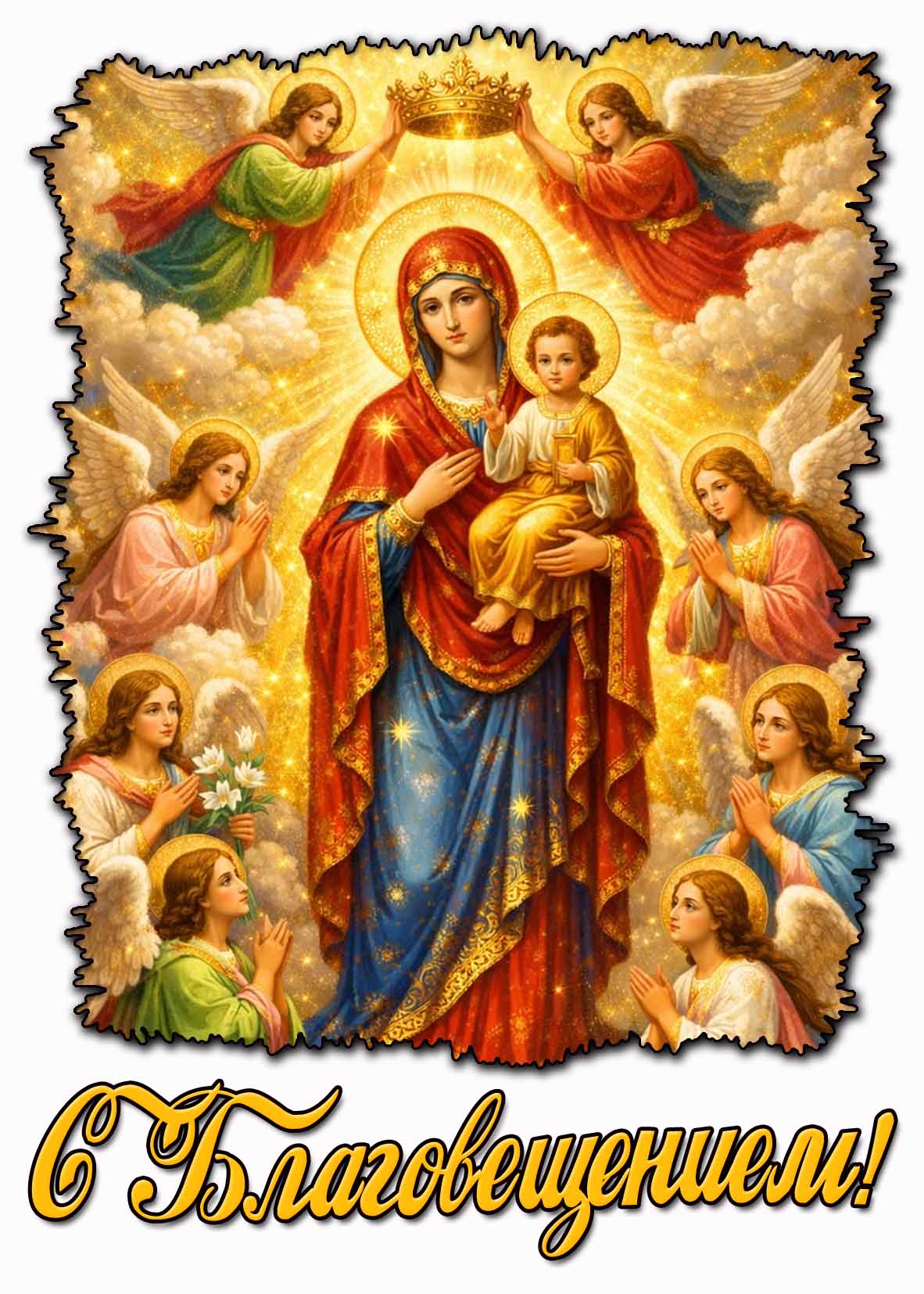 Красивая картинка с Благовещением