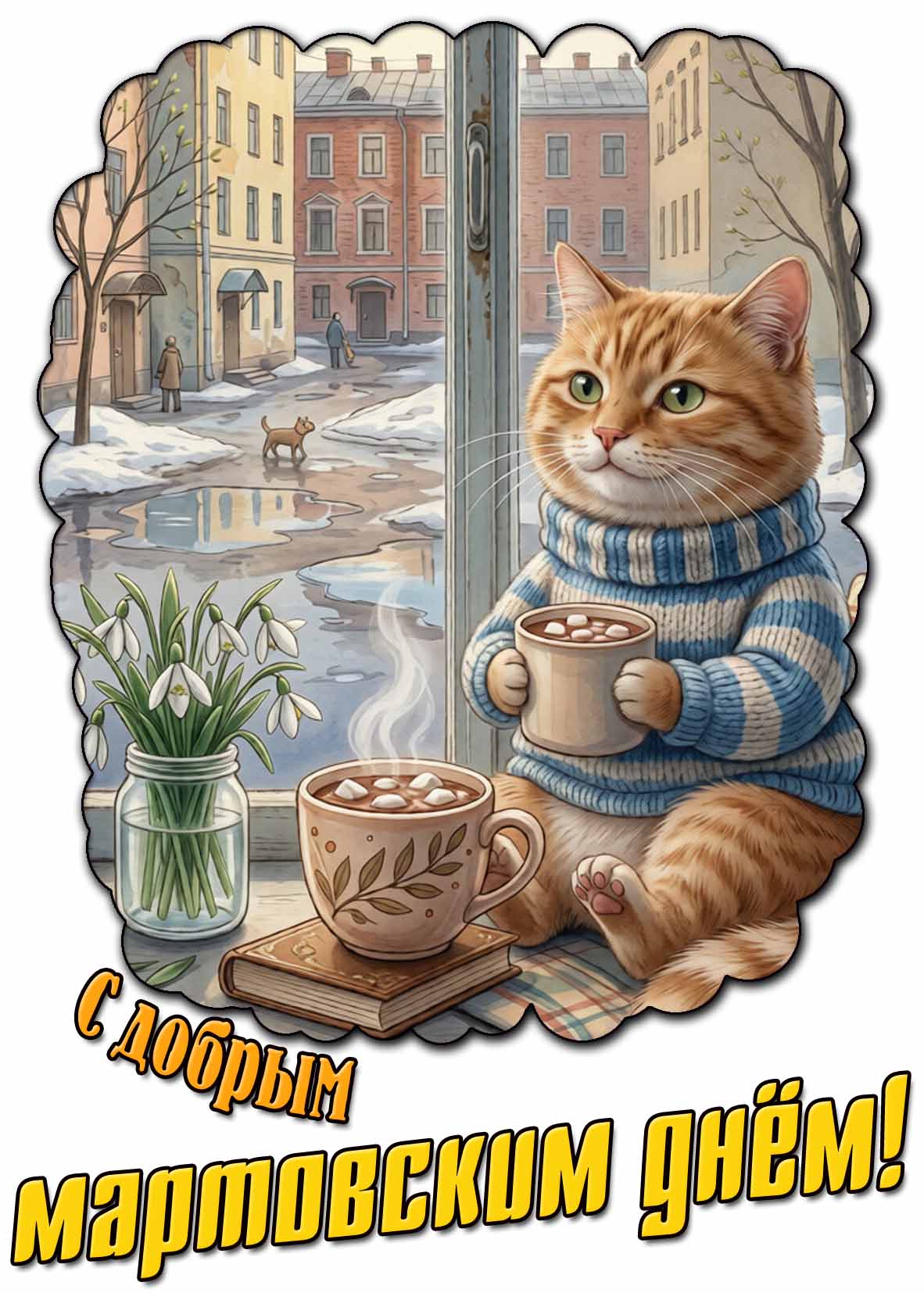 Открытка с добрым мартовским днём