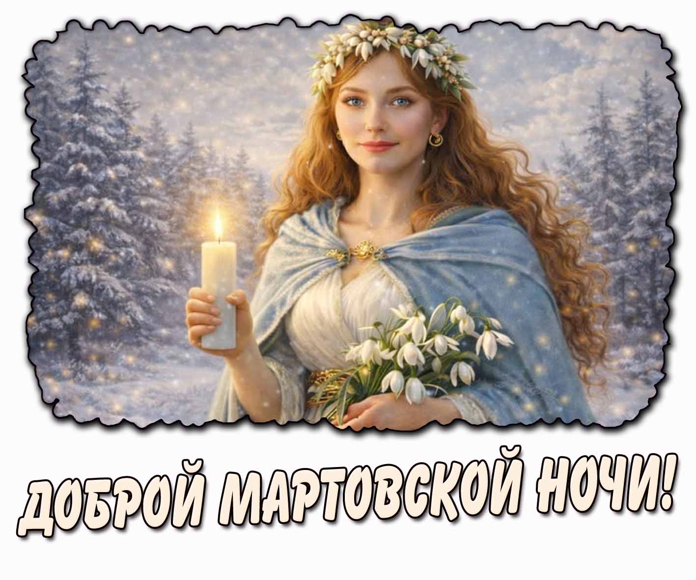 Доброй мартовской ночи! - картинка с девушкой