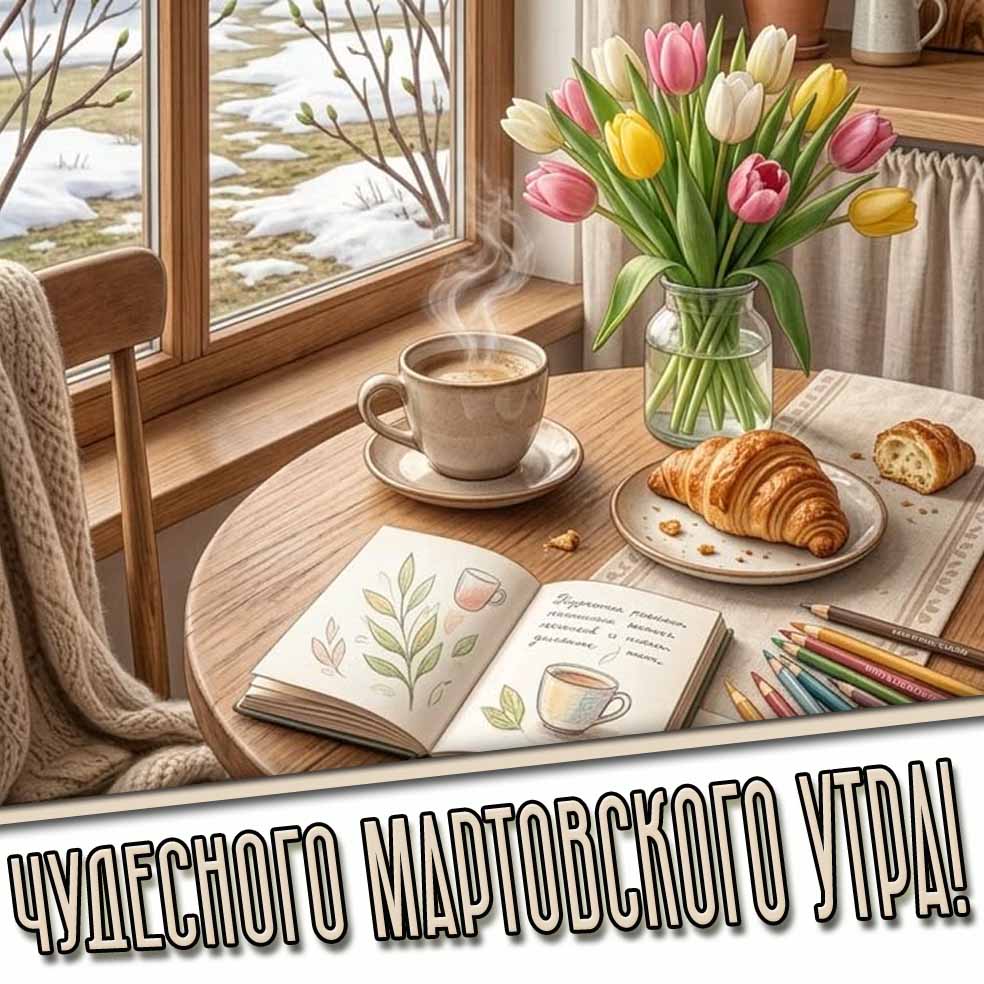 Красивая картинка чудесного мартовского утра