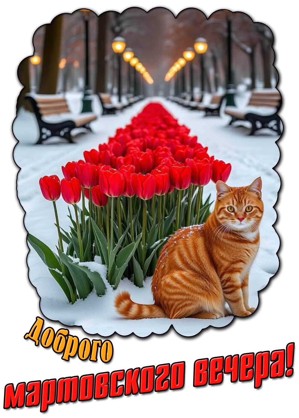 Картинка доброго мартовского вечера