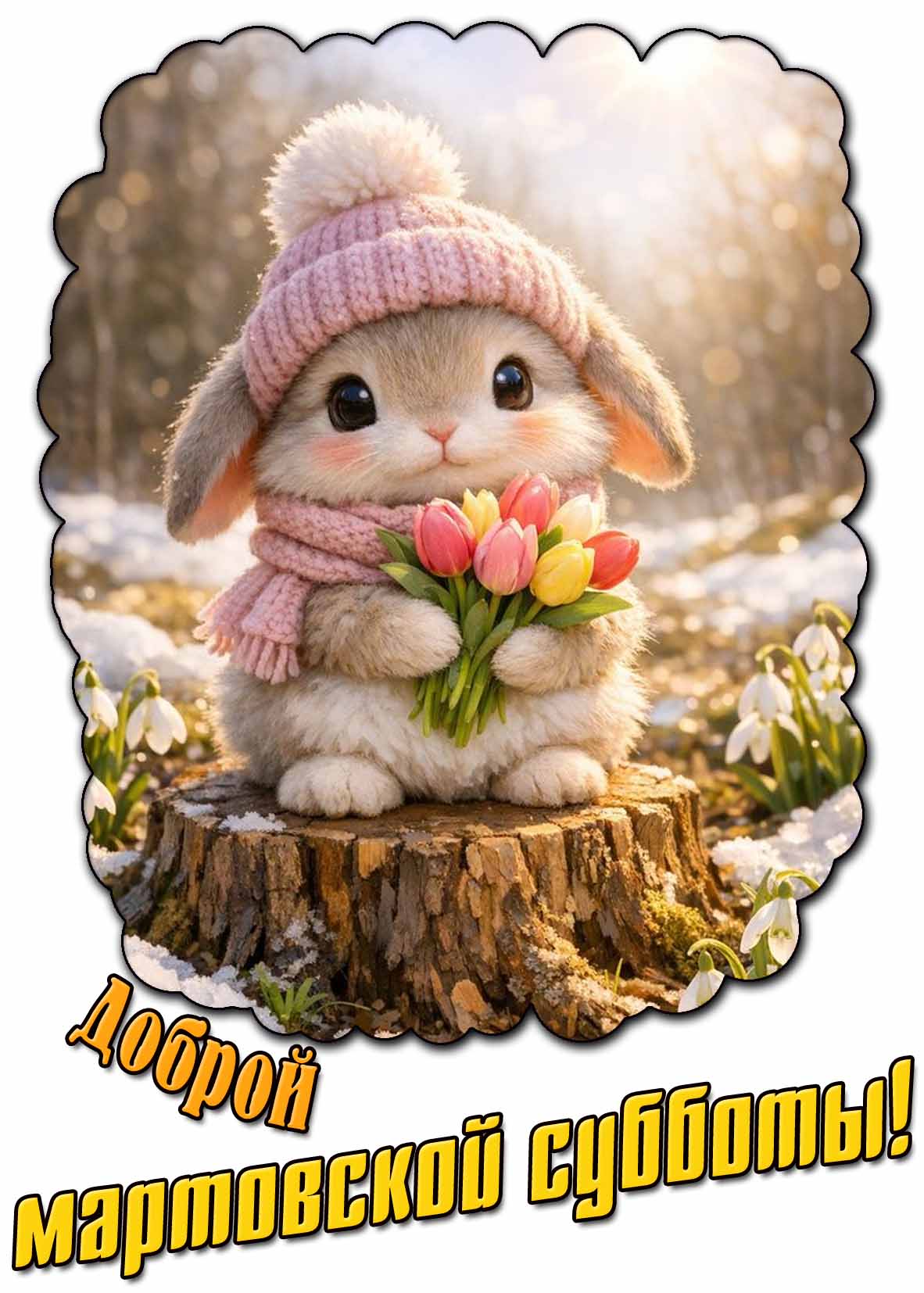 Открытка доброй мартовской субботы