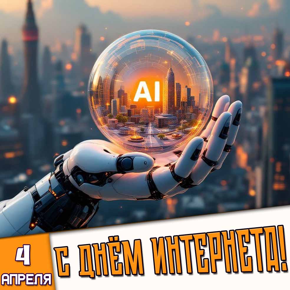Картинка 4 апреля - с днём интернета!