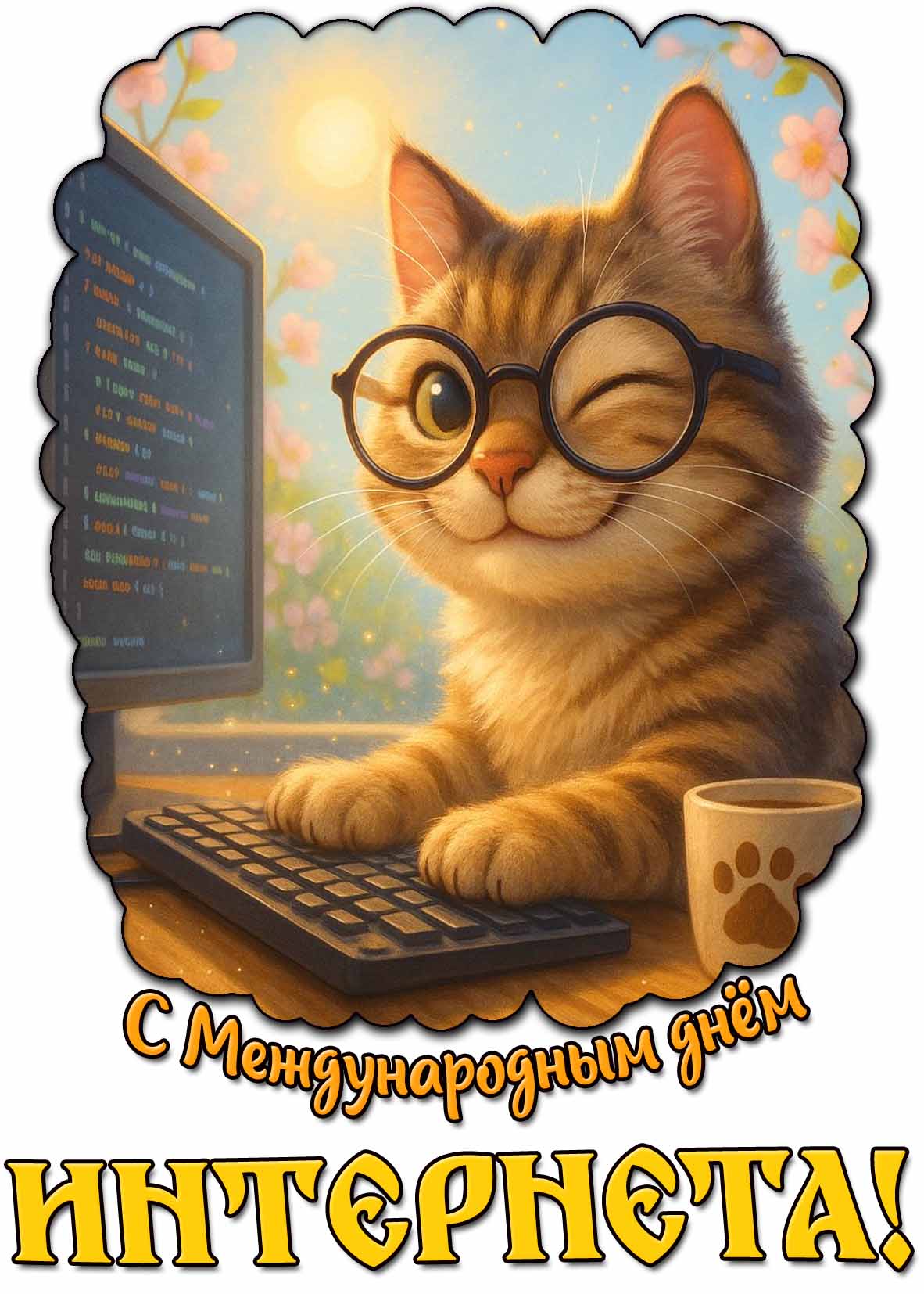 Картинка с Международным днём интернета