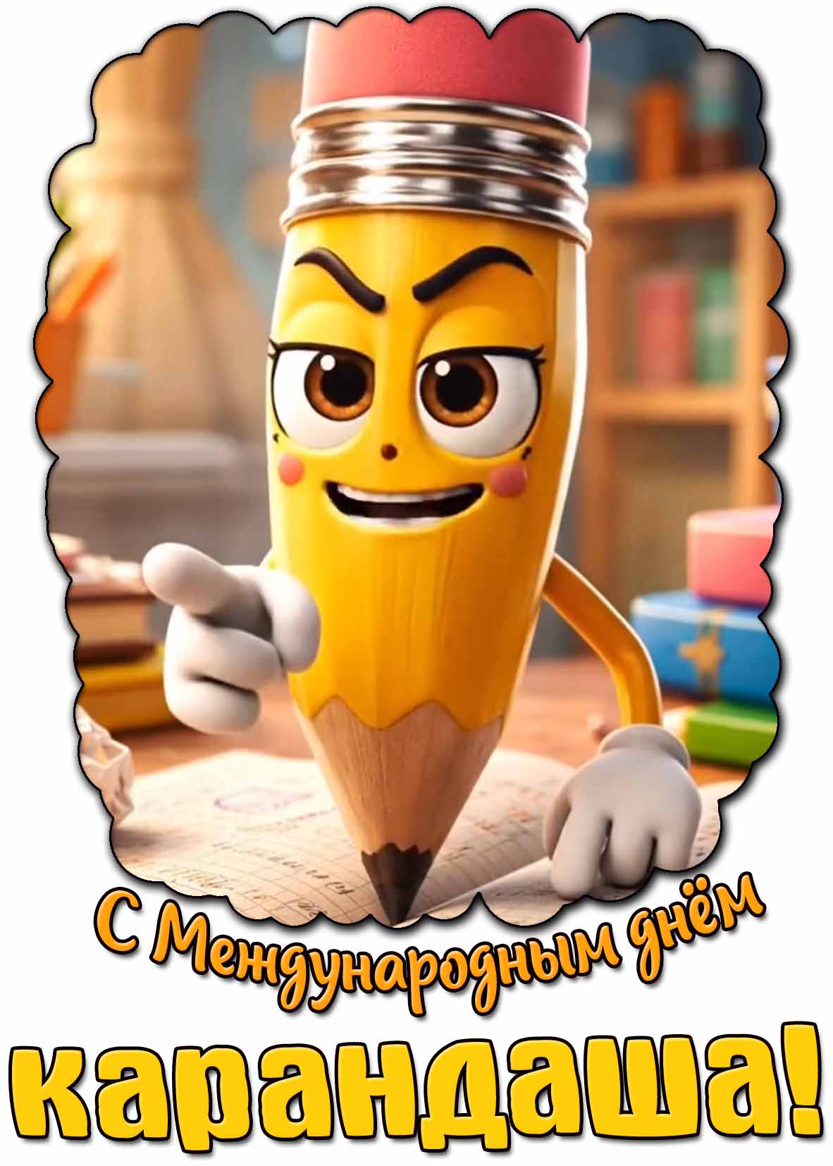 Картинка с Международным днём карандаша