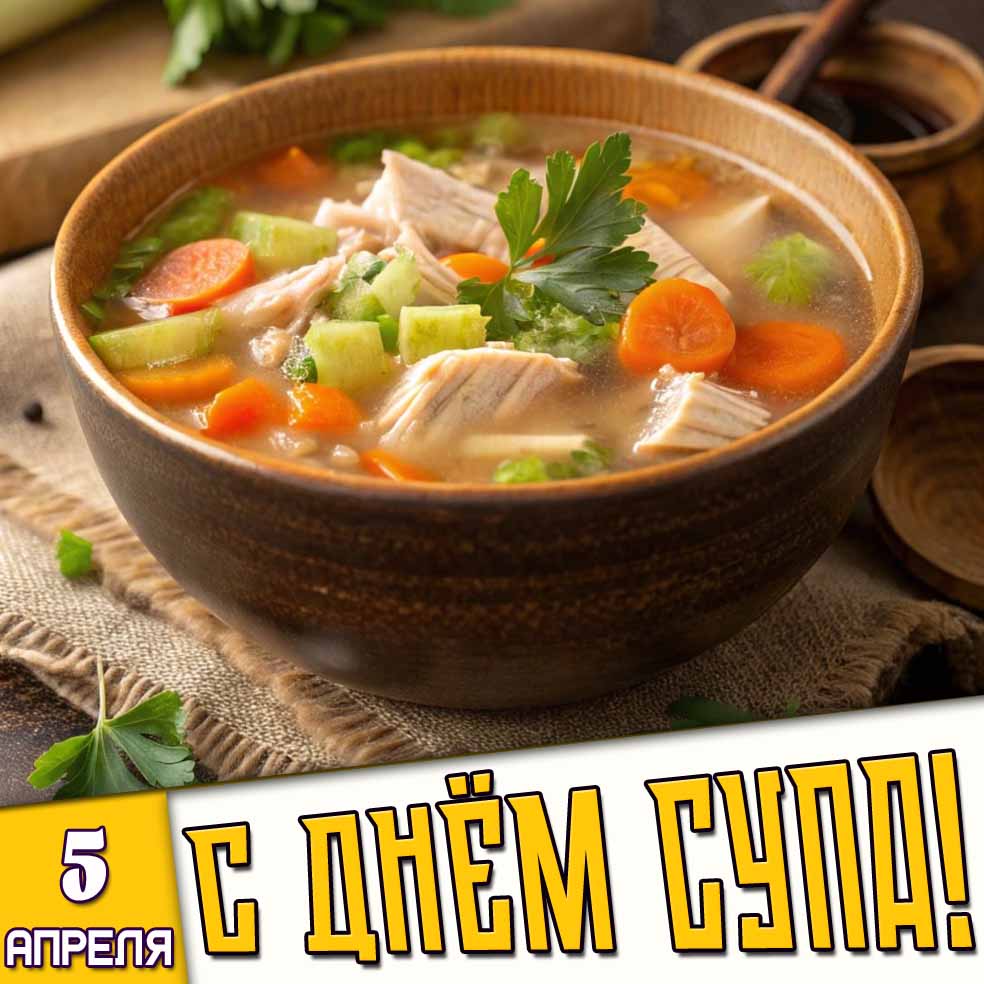 Картинка 5 апреля - с днём супа!