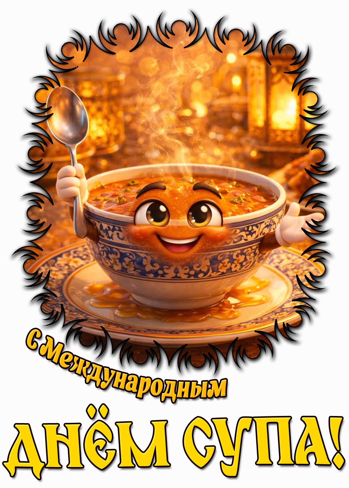 Красивая картинка с Международным днём супа