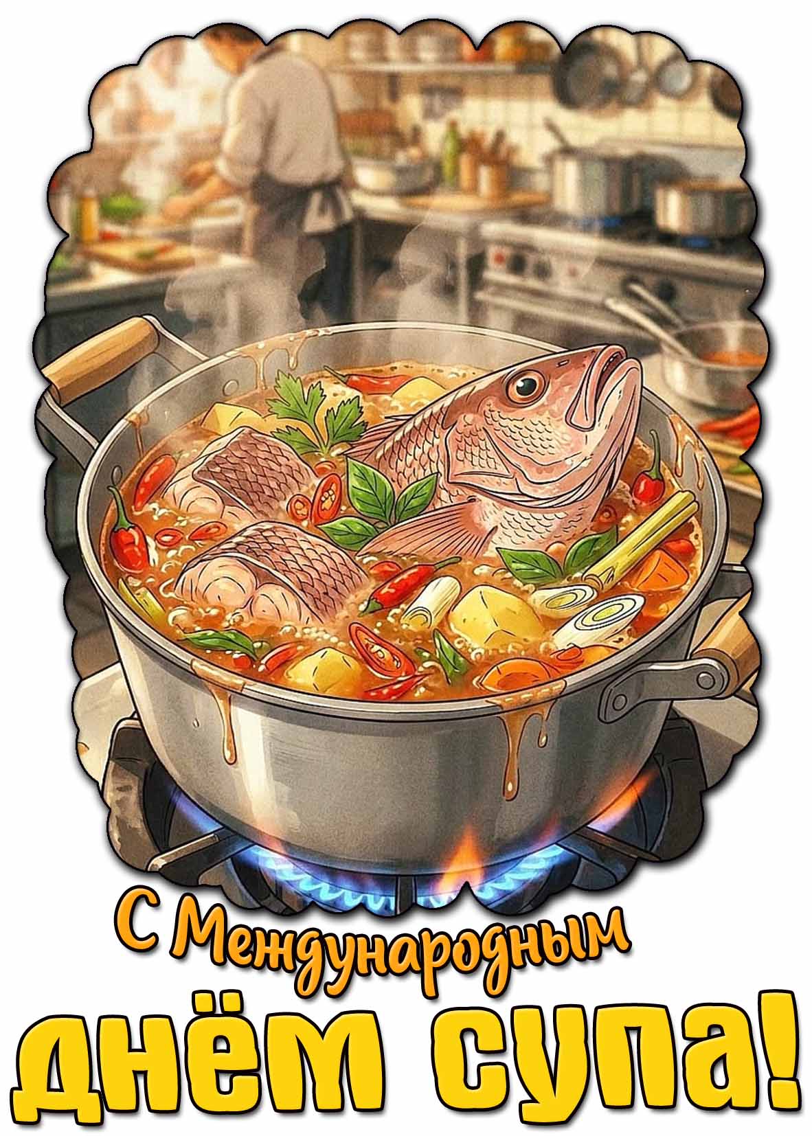 Картинка с Международным днём супа