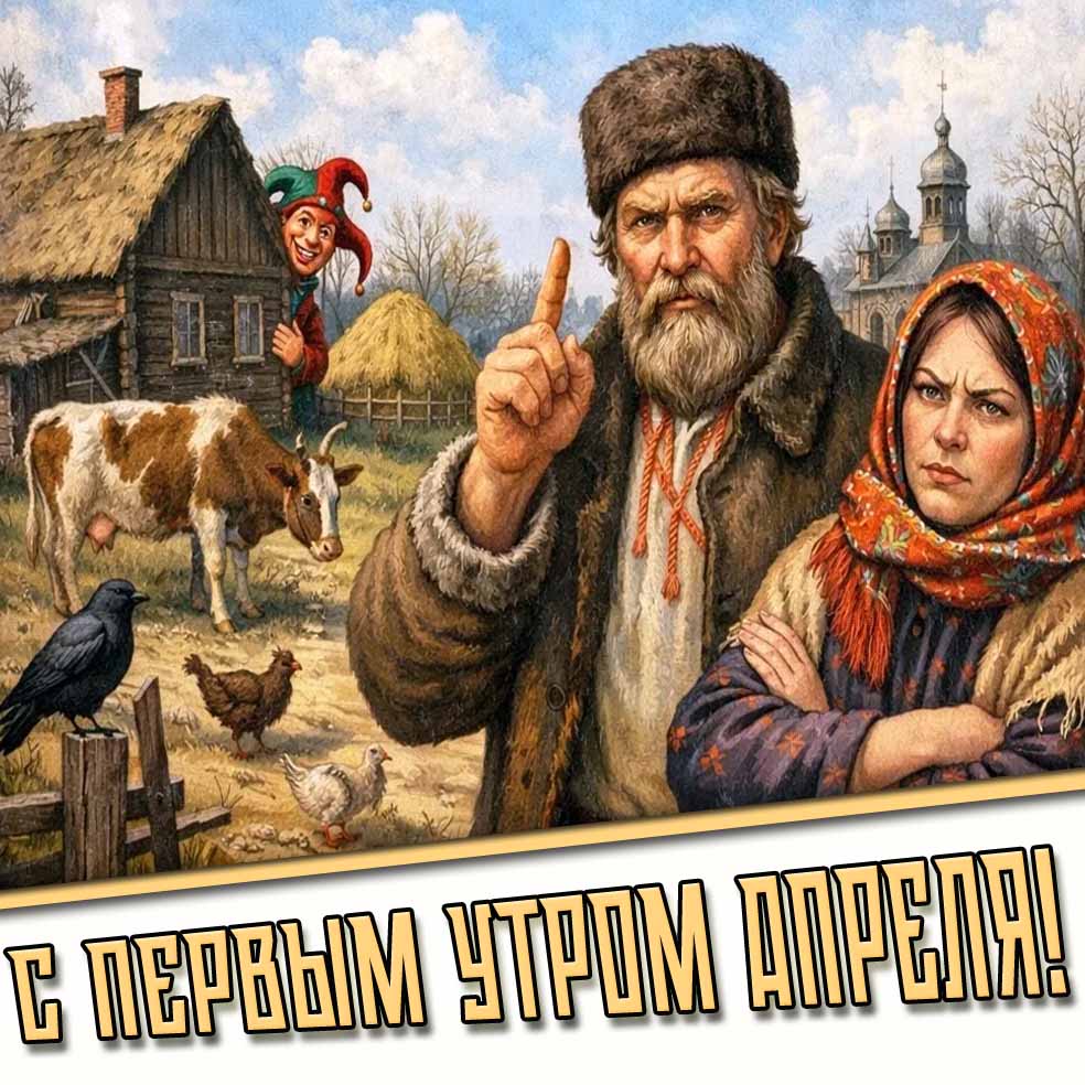 Открытка с первым утром апреля