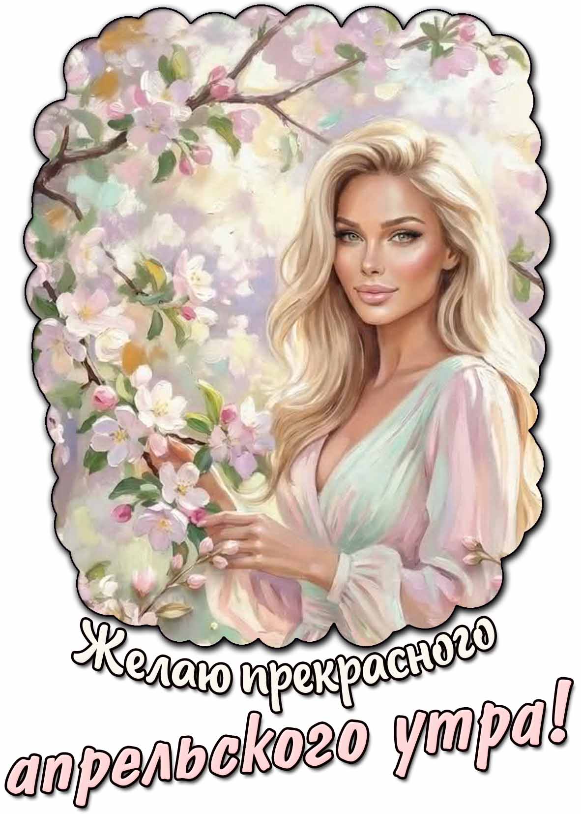 Открытка желаю прекрасного апрельского утра