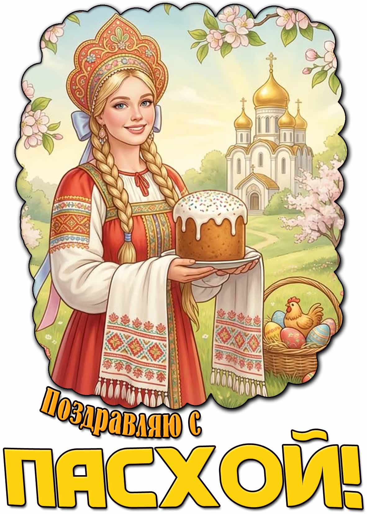 Картинка "Поздравляю с Пасхой!"
