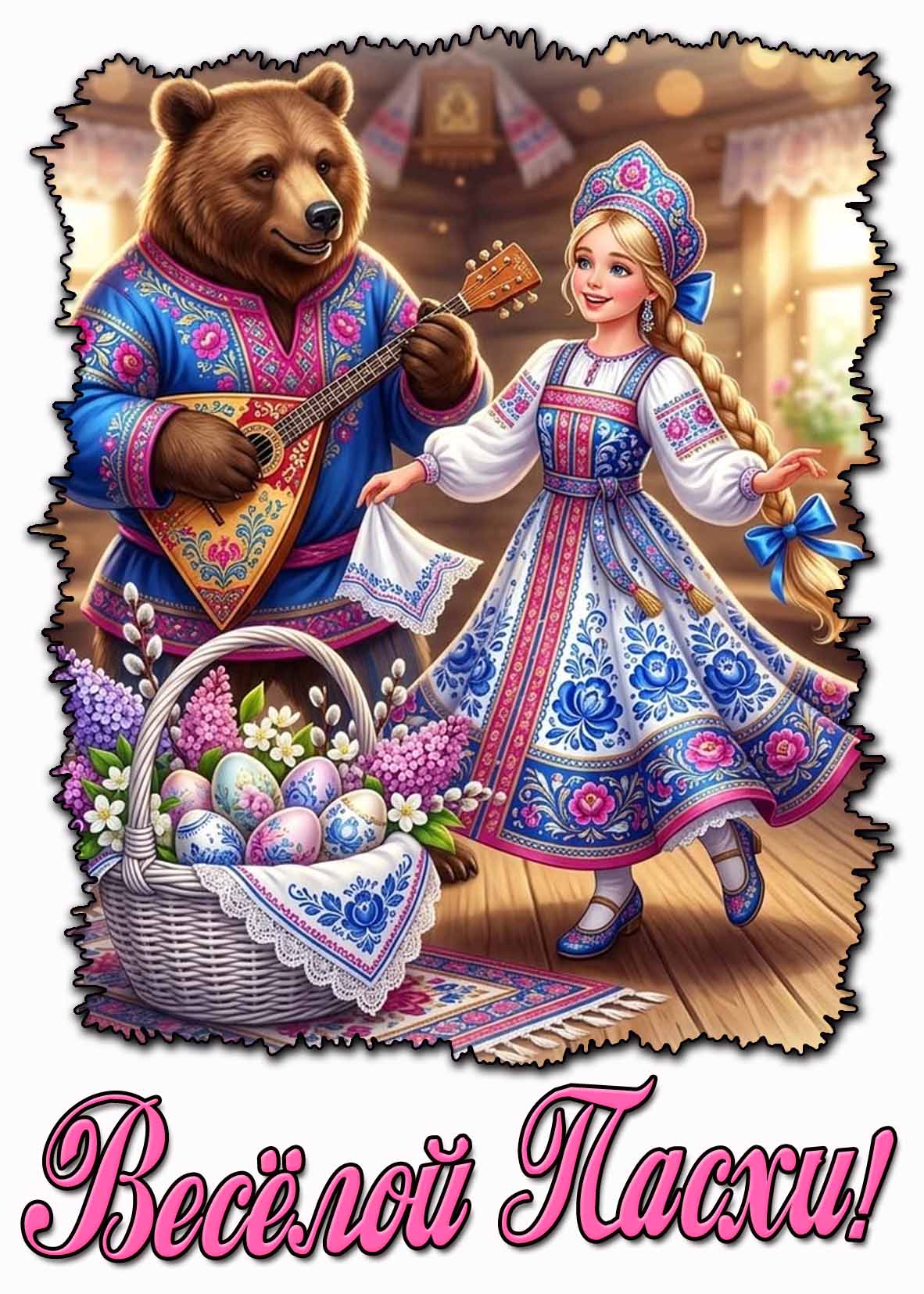 Картинка весёлой Пасхи