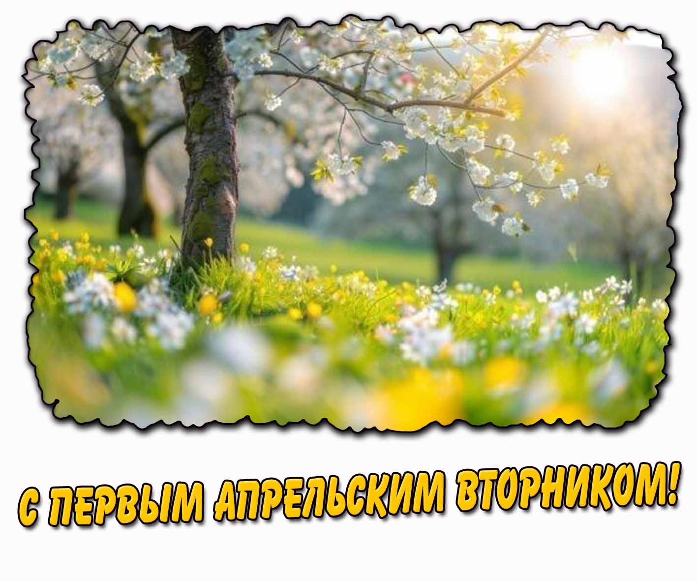 Картинка с первым апрельским вторником