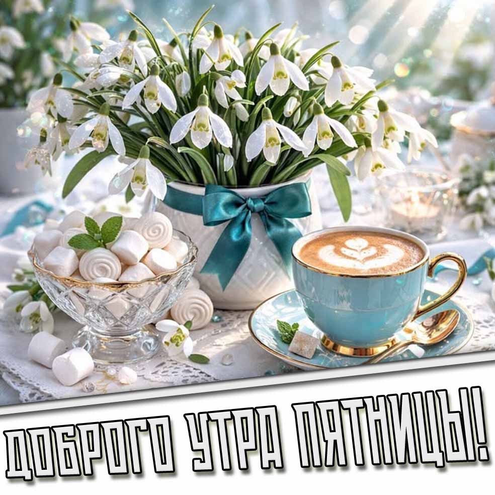 Доброго утра пятницы! - весенняя картинка