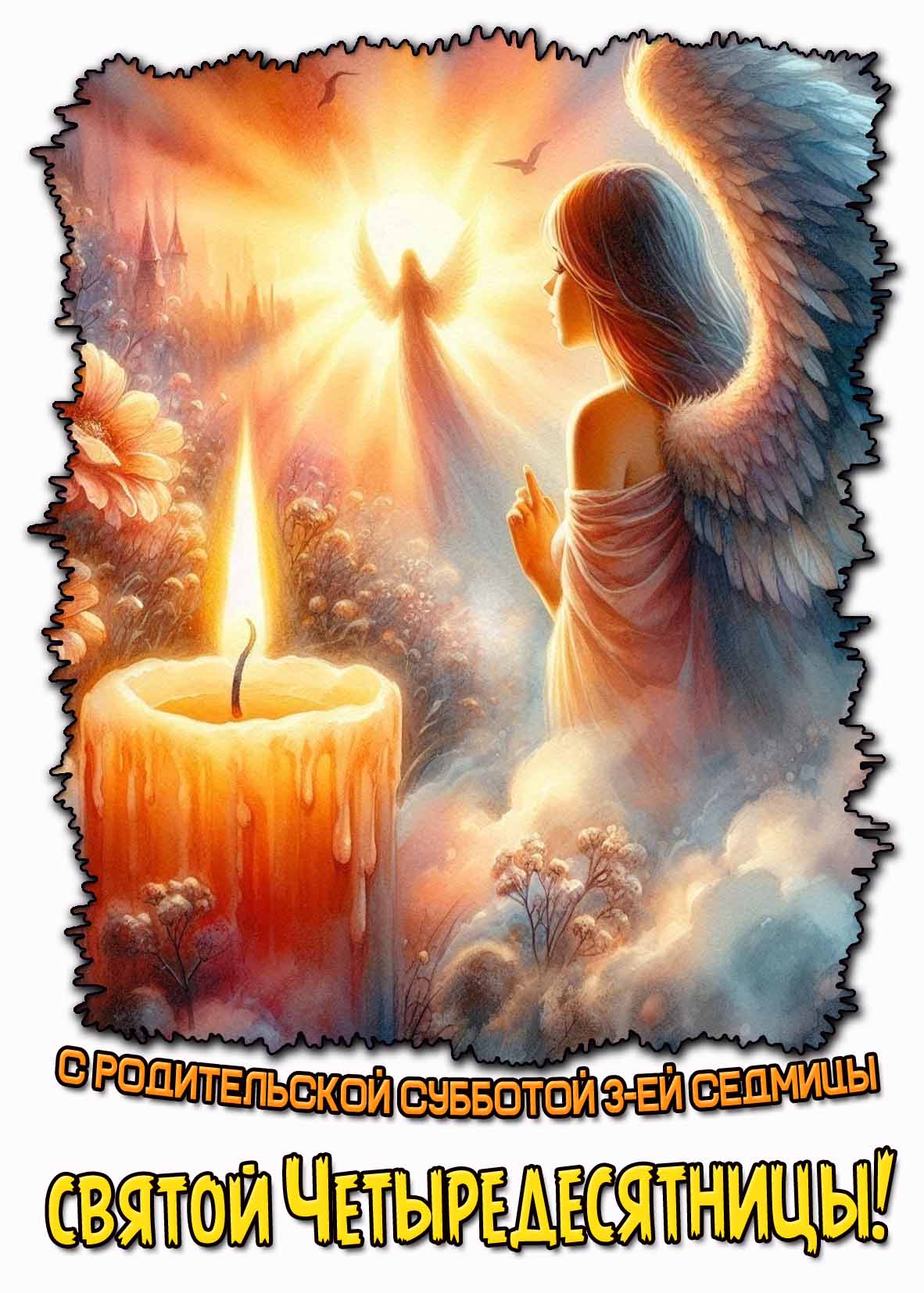 С родительской субботой 3-ей седмицы святой Четыредесятницы! - открытка для верующих