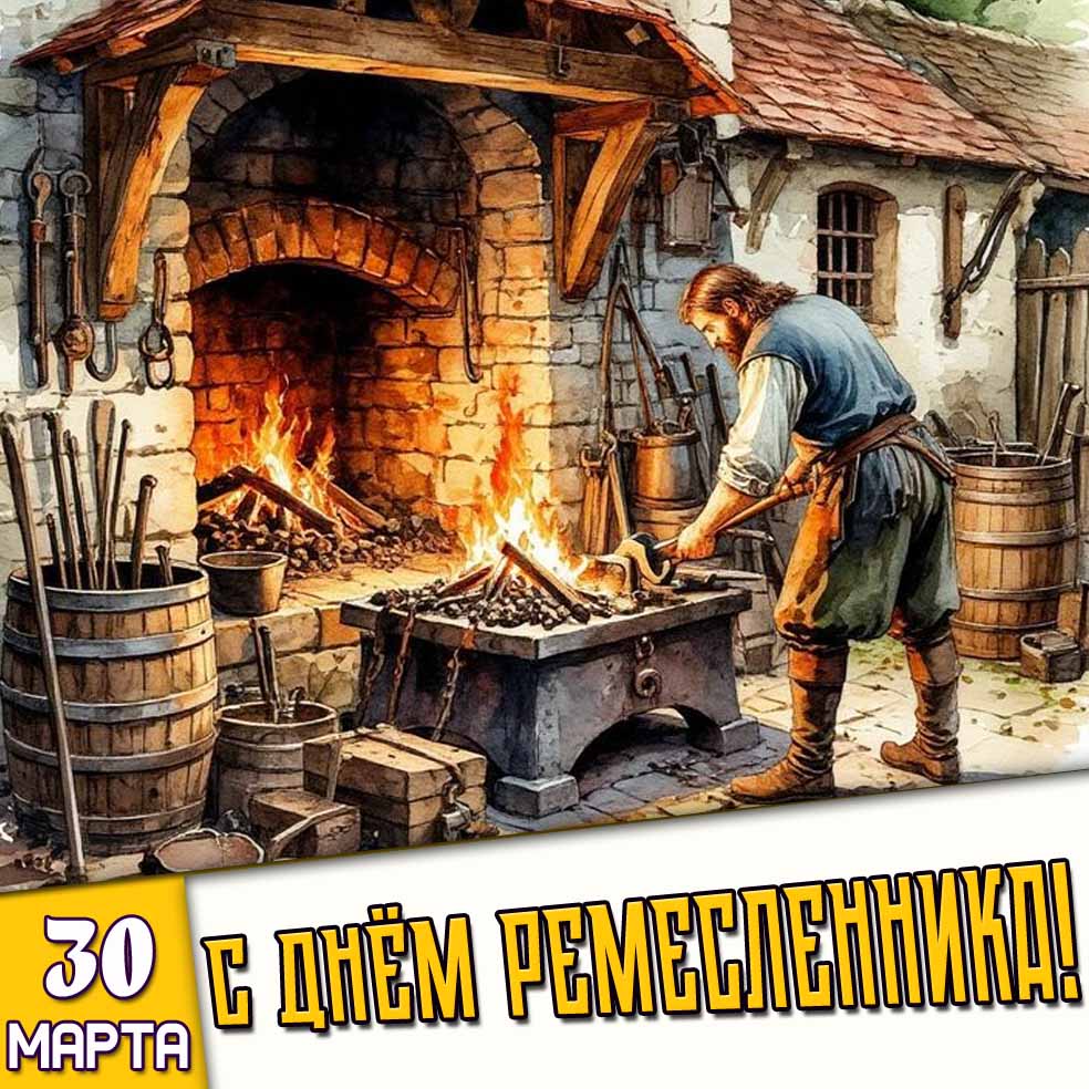Картинка 30 марта - с днём ремесленника!