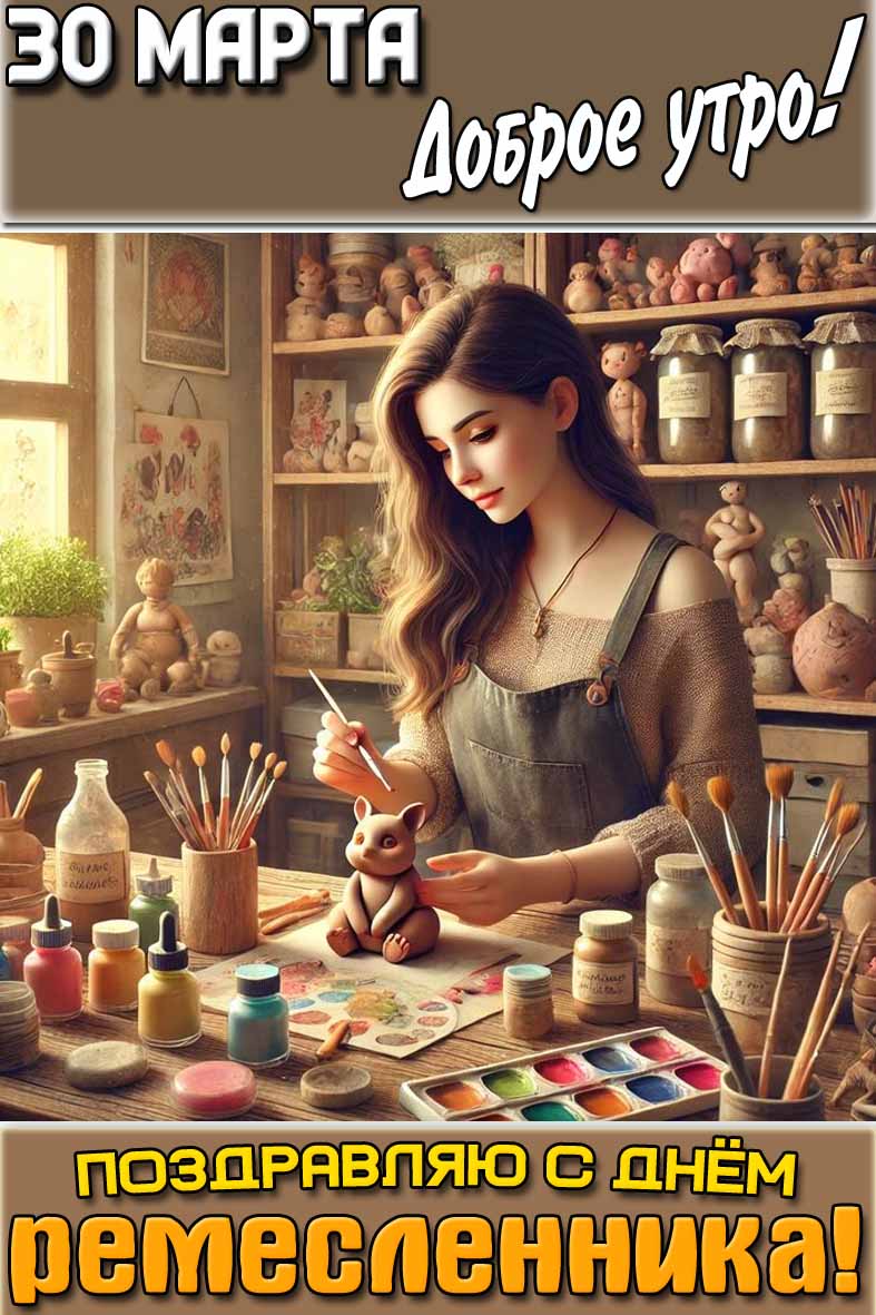 Картинка "30 марта доброе утро! Поздравляю с днём ремесленника!"