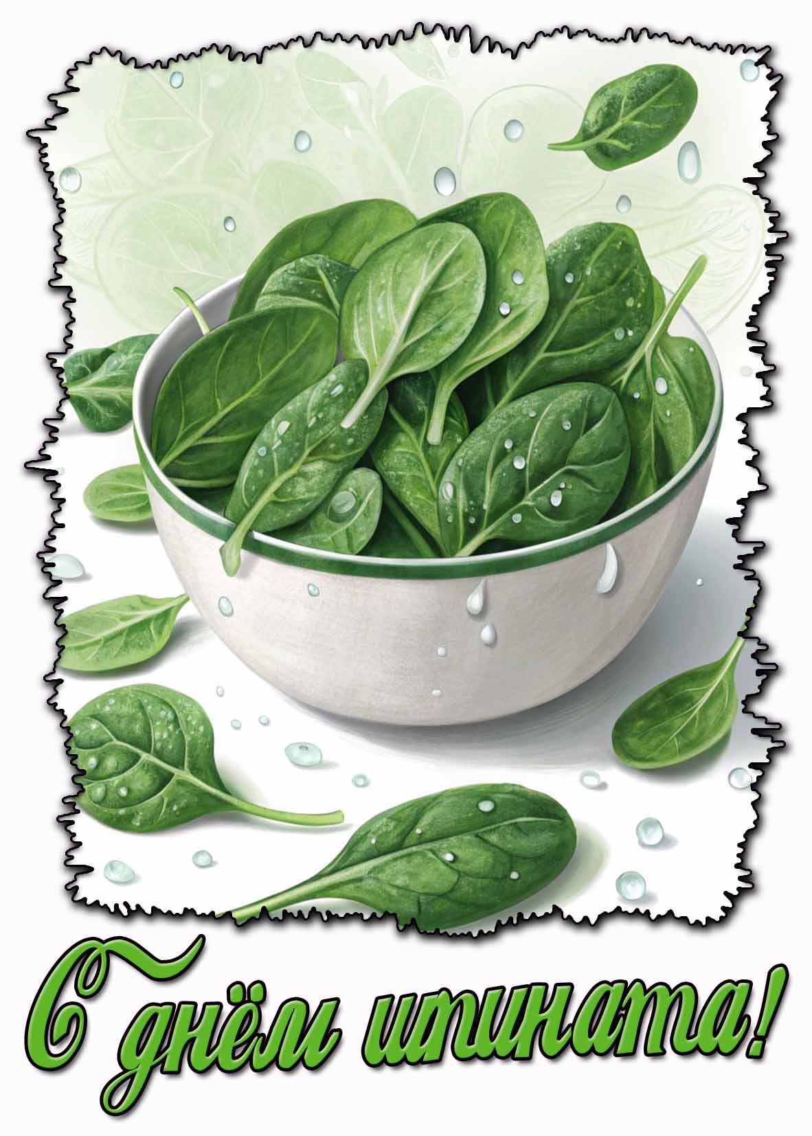 Картинка с днём шпината