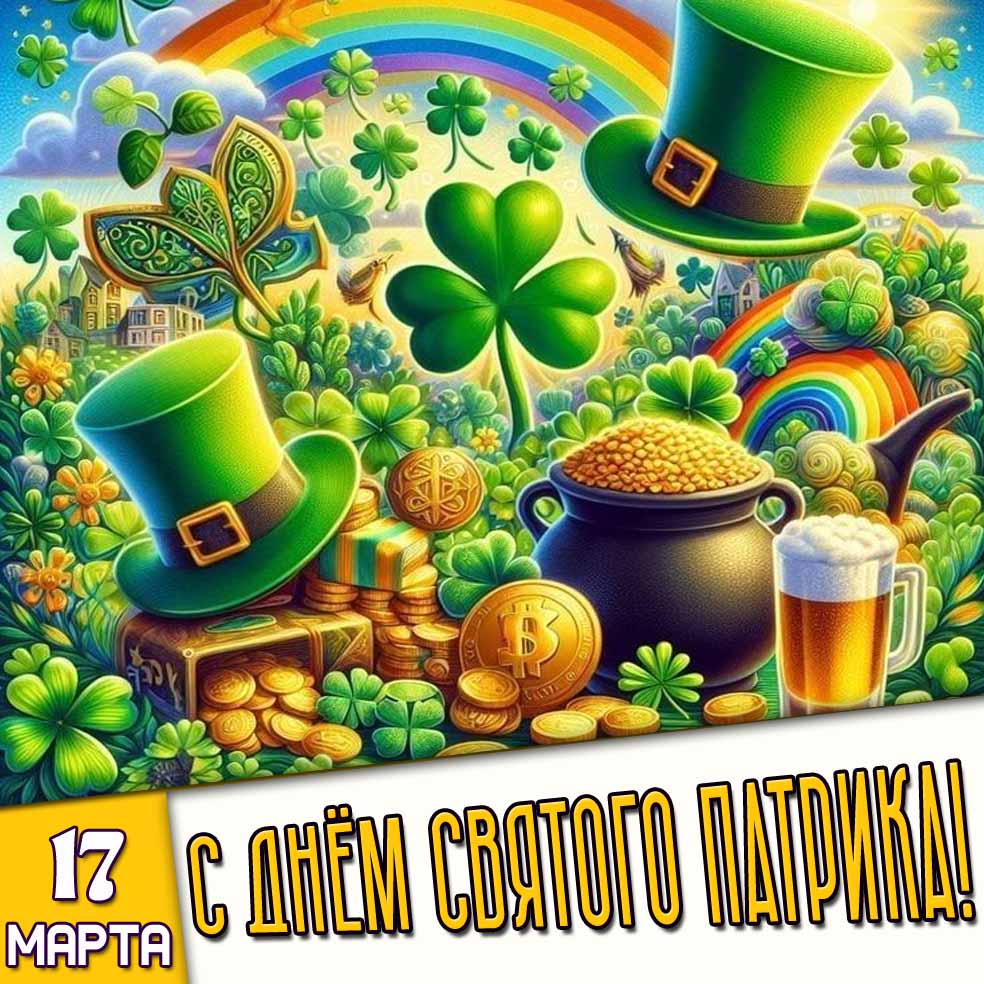 Картинка 17 марта - с днём святого Патрика!