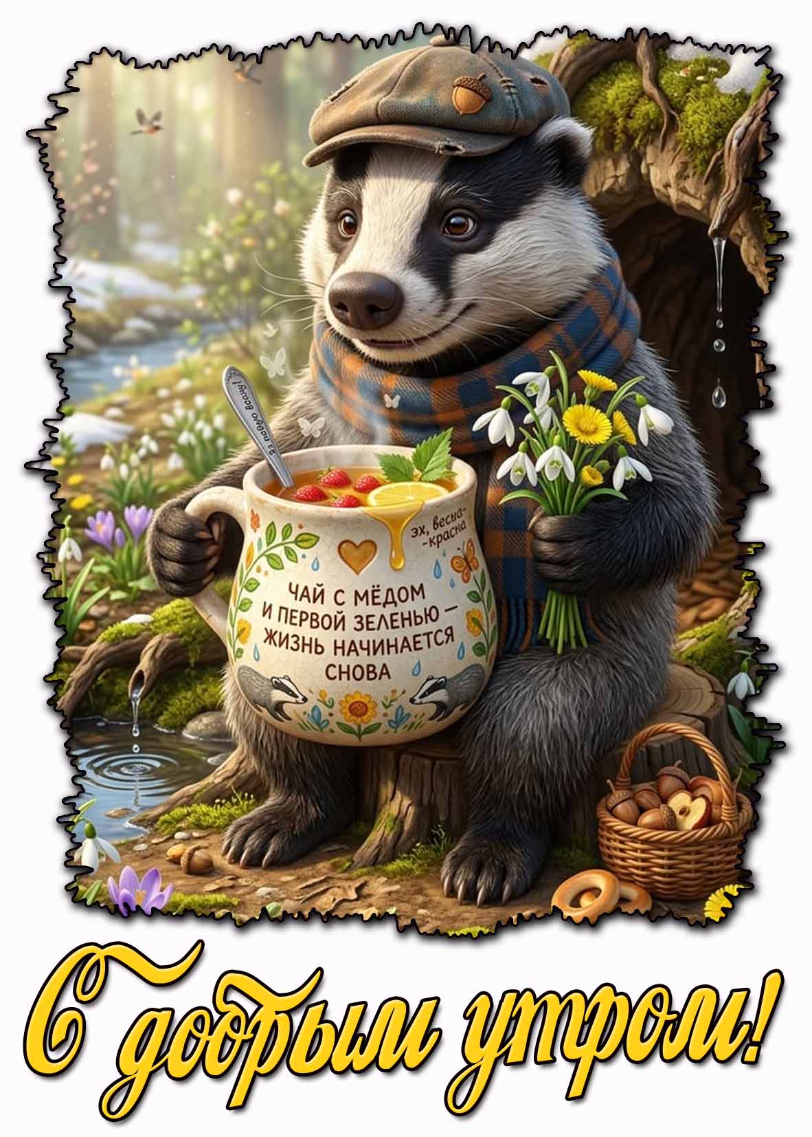 Красивая весенняя картинка "С добрым утром!"