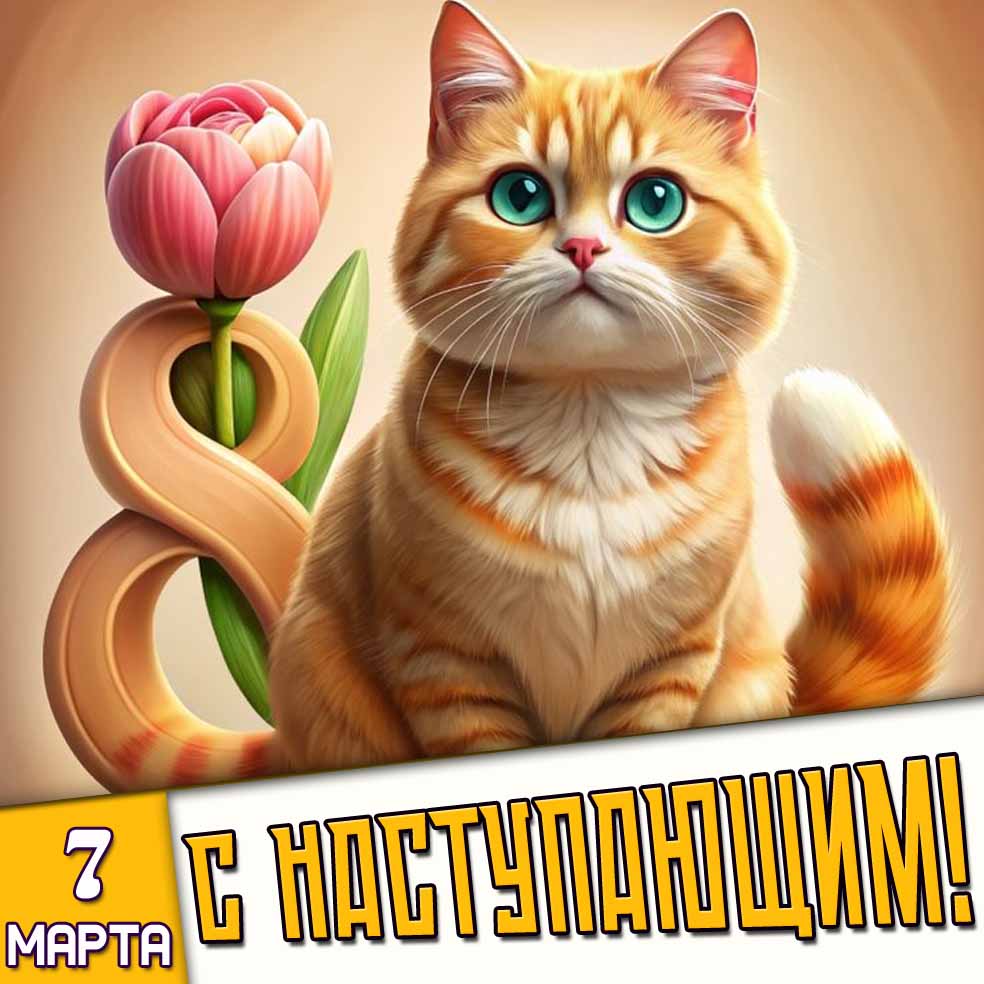 Картинка 7 марта - с наступающим!