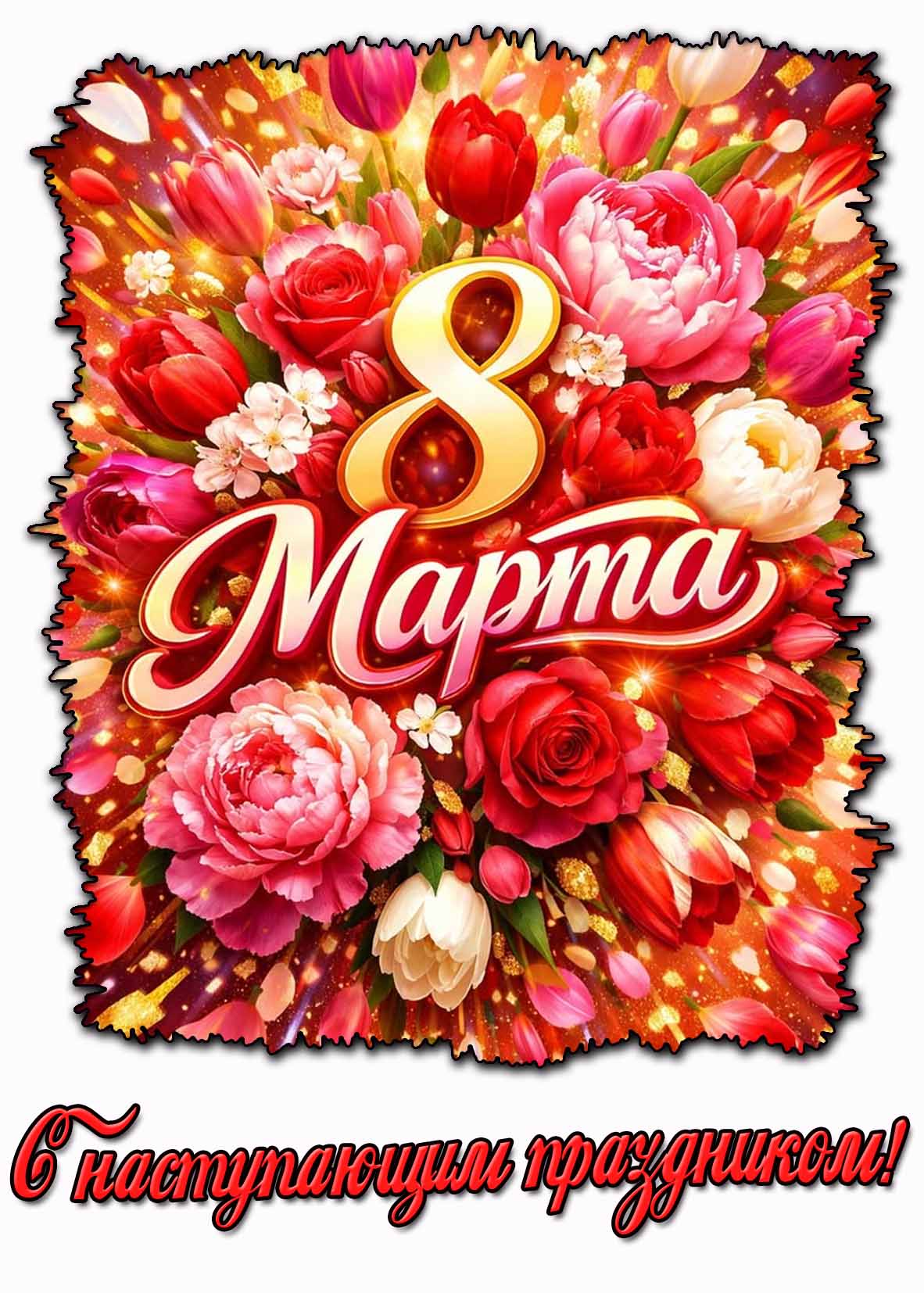 Красивая картинка с наступающим праздником 8 марта
