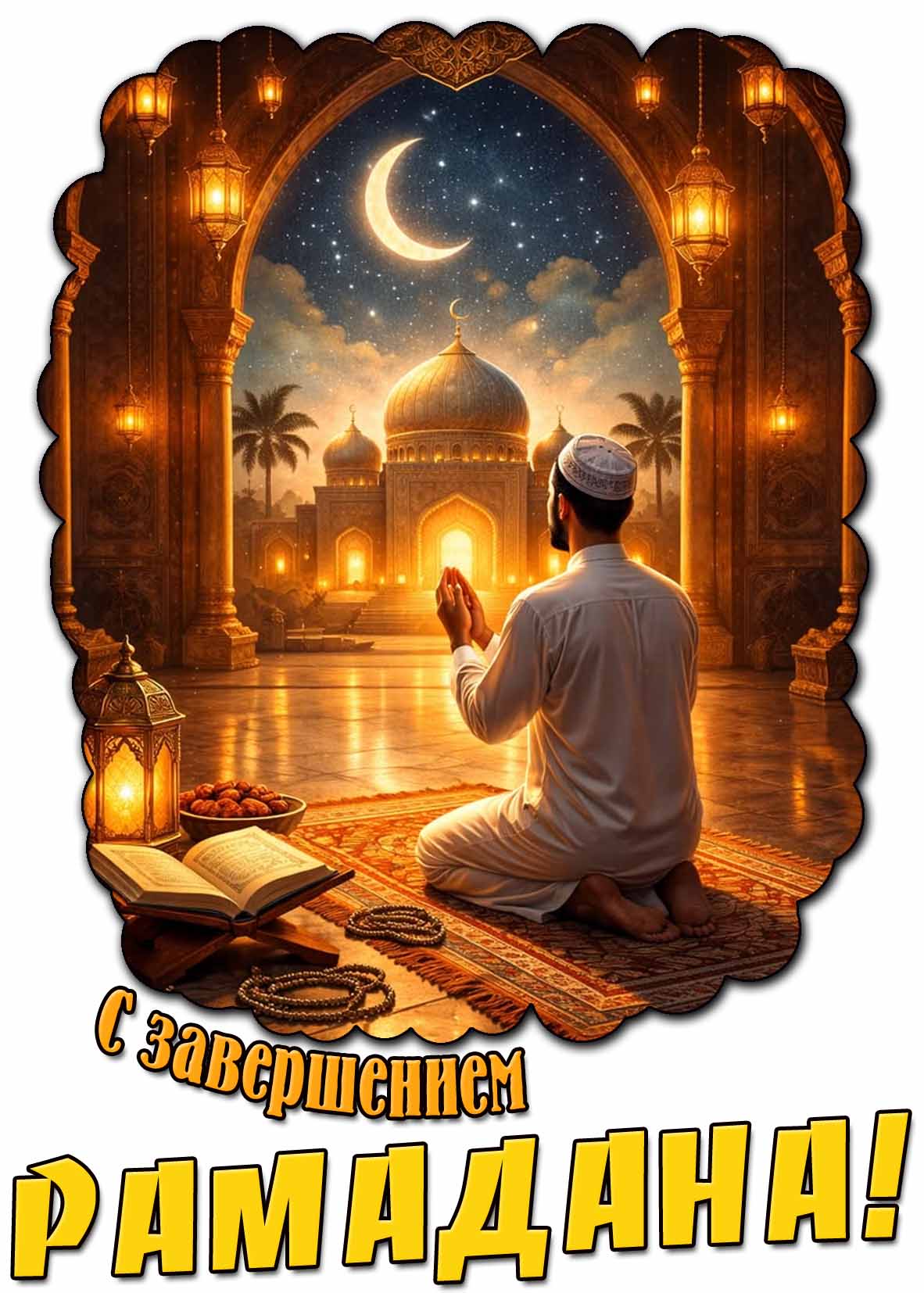Картинка с завершением Рамадана