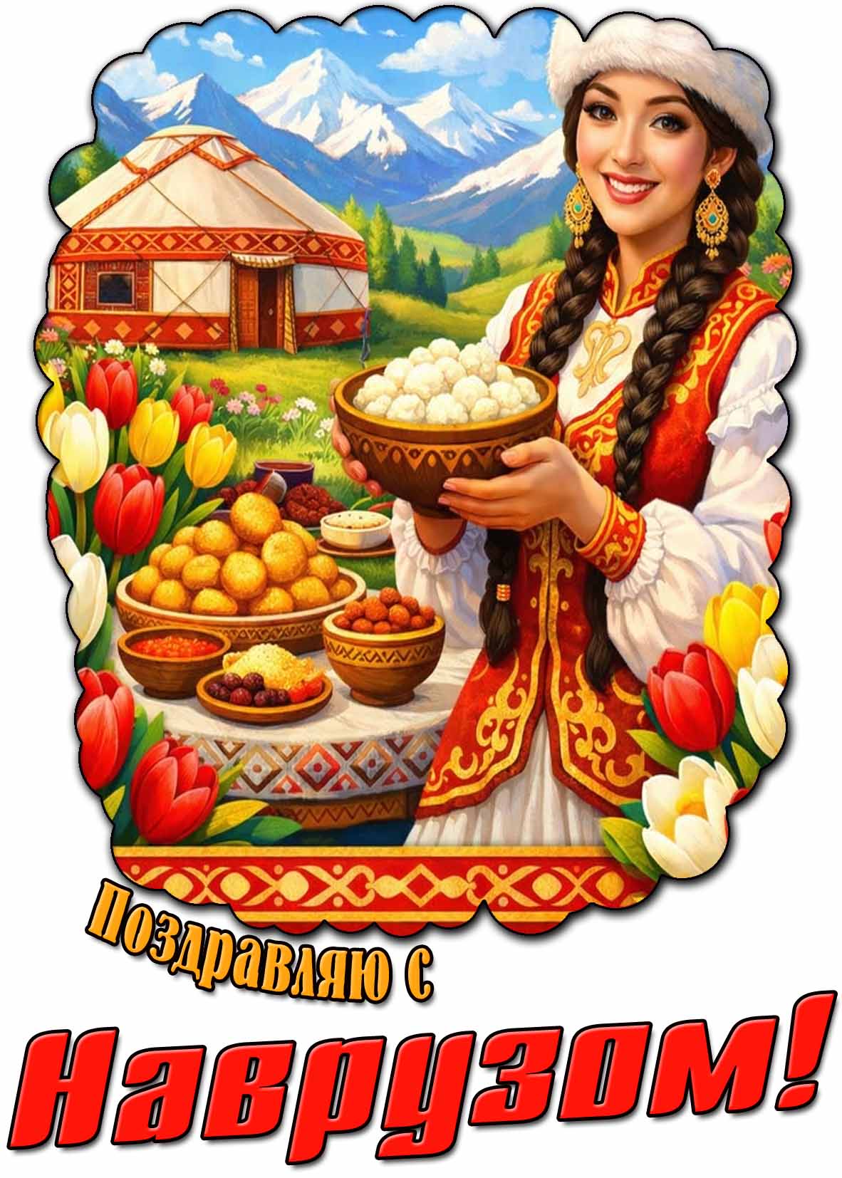 Красивая картинка "Поздравляю с Наврузом!"