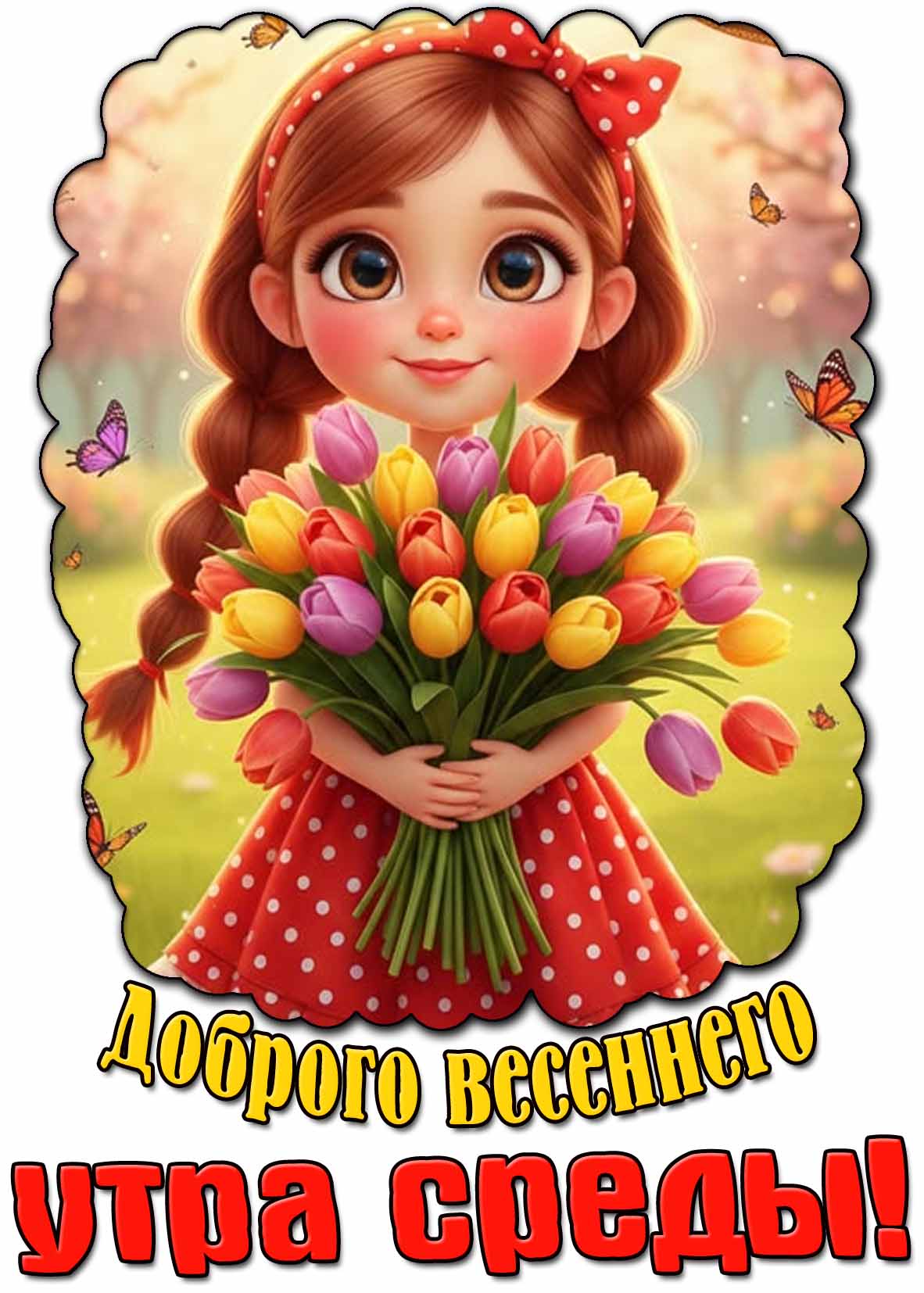 Картинка доброго весеннего утра среды