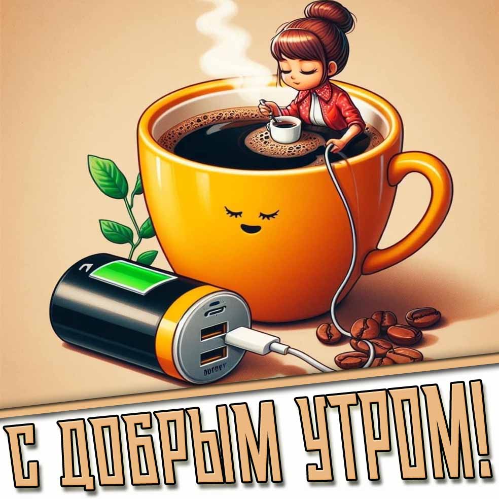 Стильная картинка с добрым утром