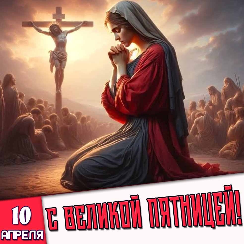 Картинка 10 апреля - с Великой пятницей!
