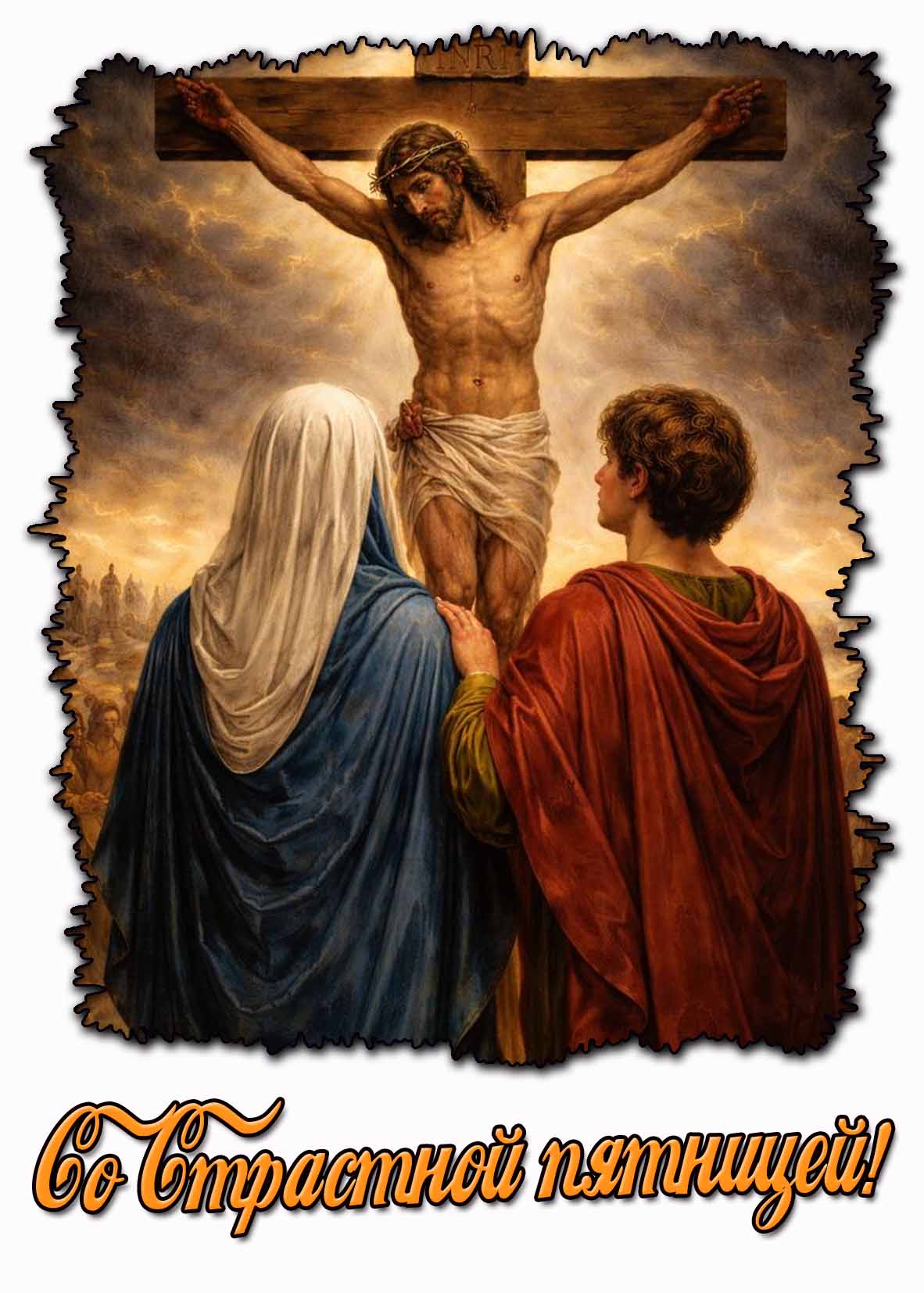 Со Страстной пятницей! - красивая открытка
