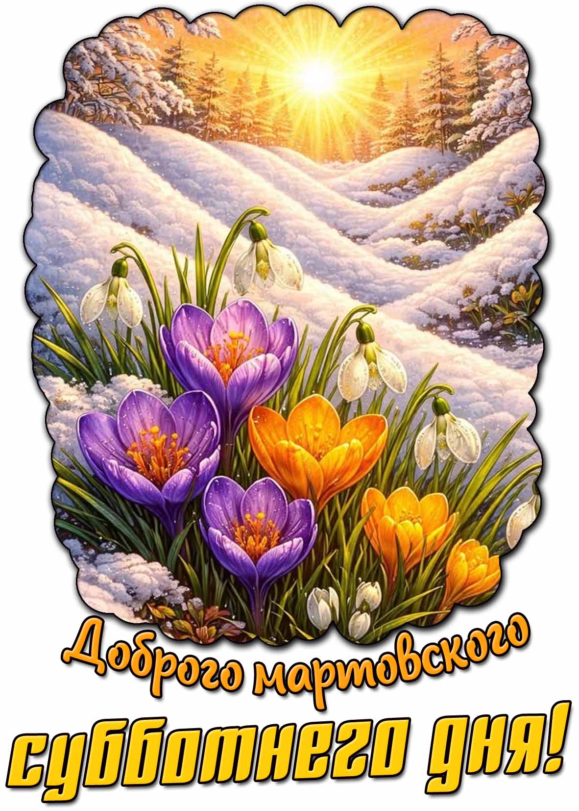 Картинка доброго мартовского субботнего дня