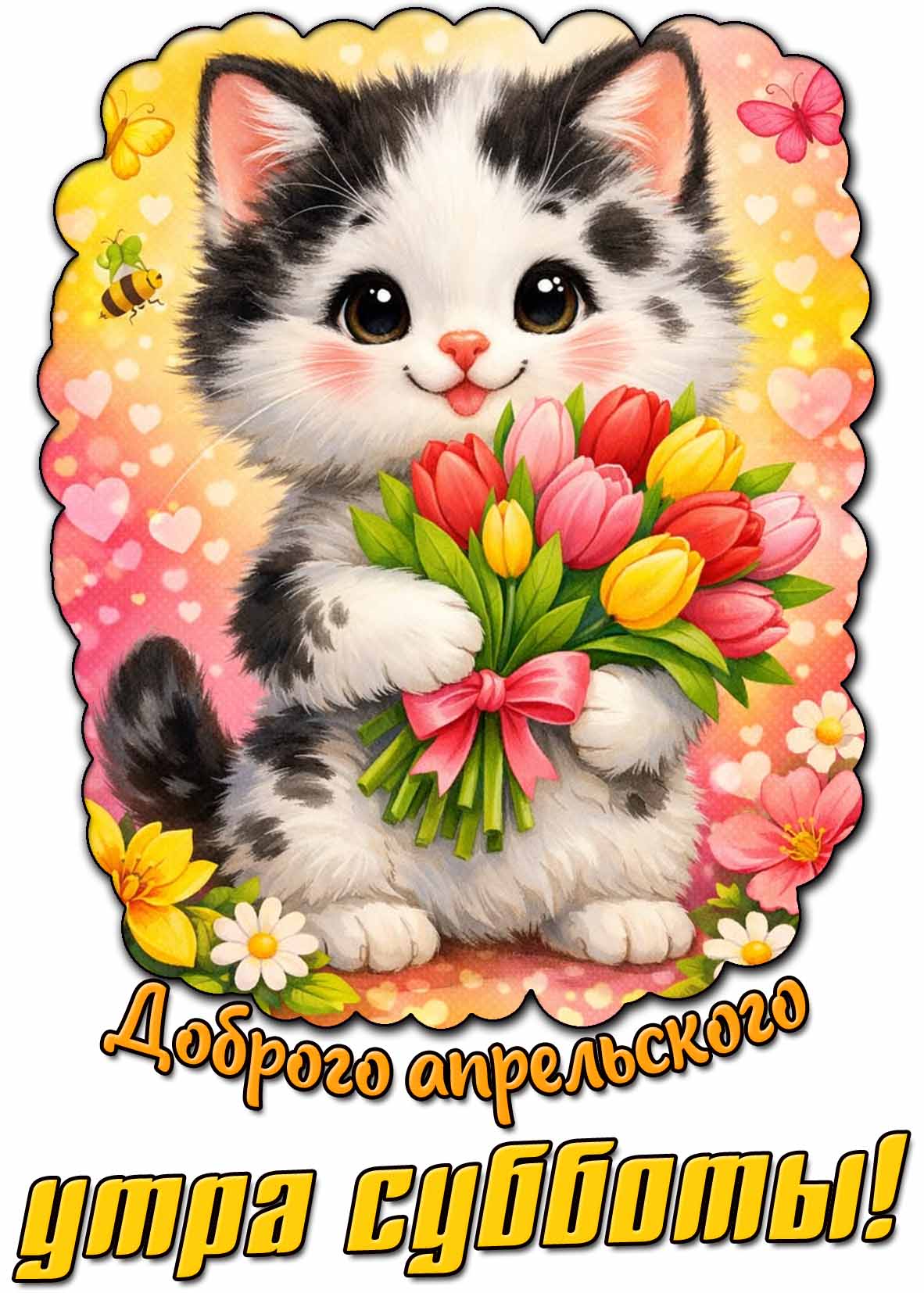 Картинка доброго апрельского утра субботы