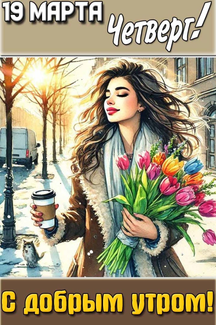 Картинка "19 марта четверг! С добрым утром!"