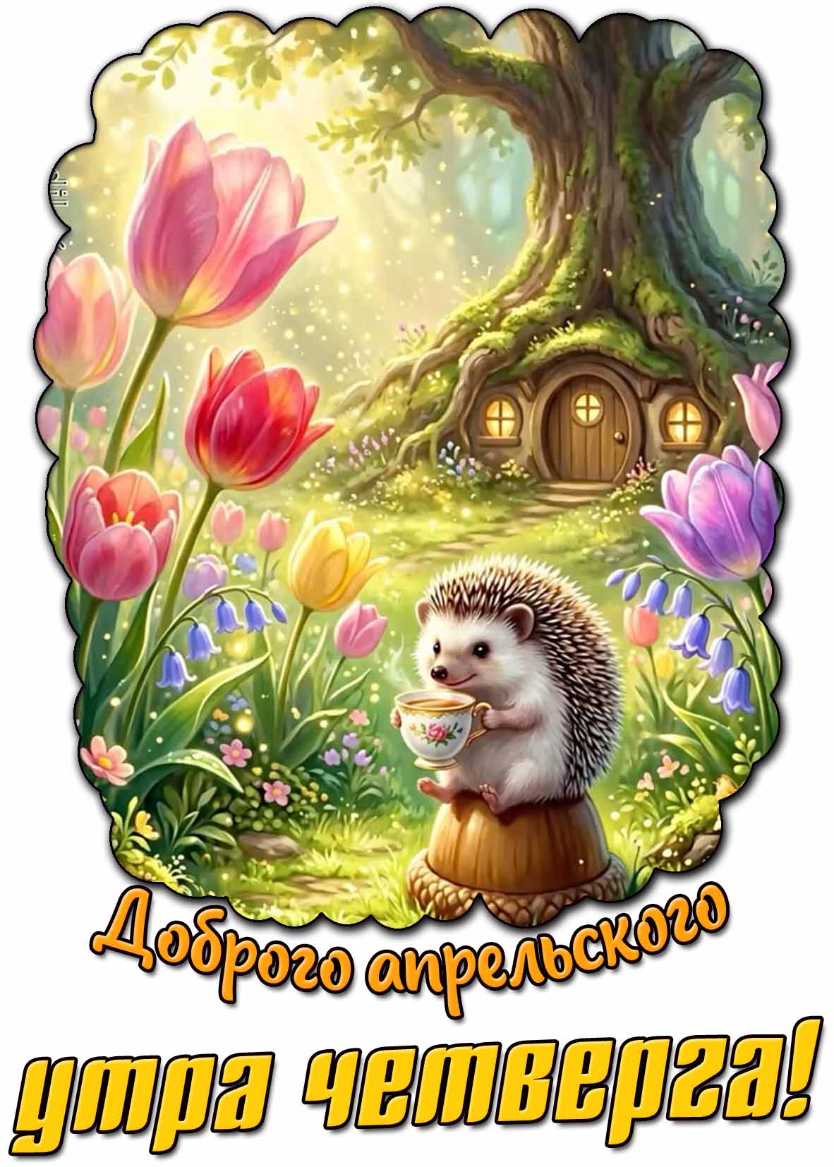 Картинка доброго апрельского утра четверга
