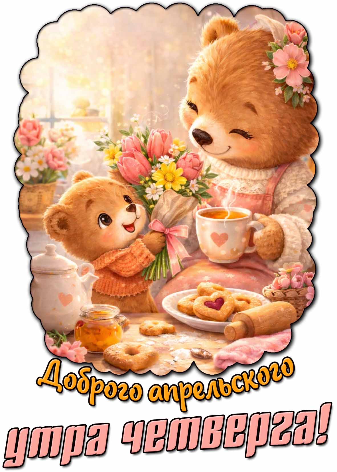 Доброго апрельского утра четверга! - красивая картинка