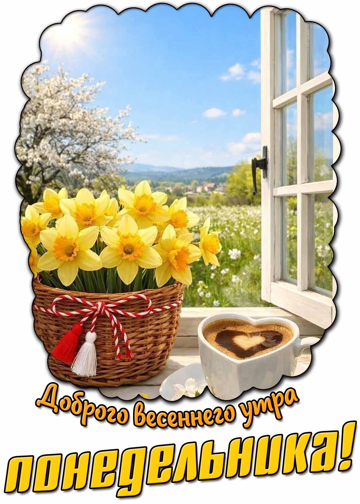 Красивая картинка доброго весеннего утра понедельника