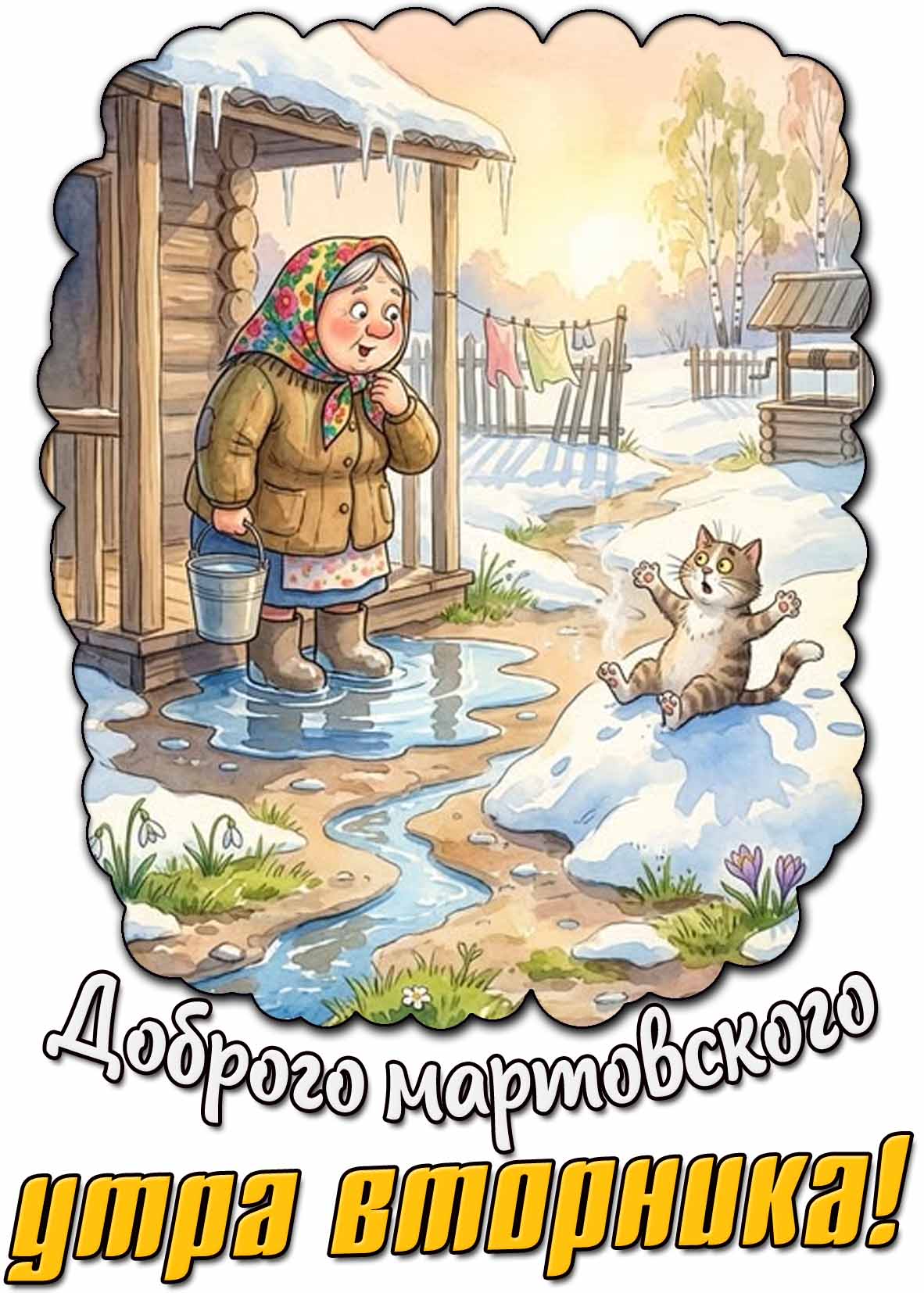 Картинка доброго мартовского утра вторника