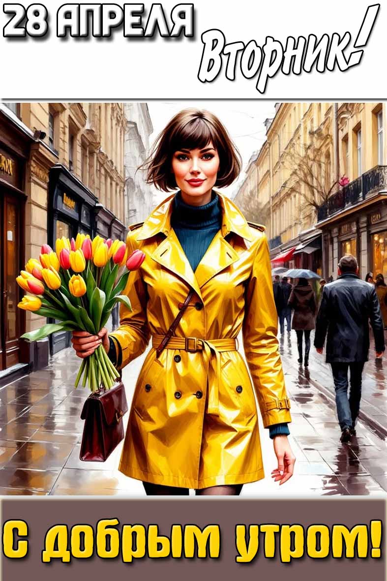 Картинка "28 апреля вторник! С добрым утром!"