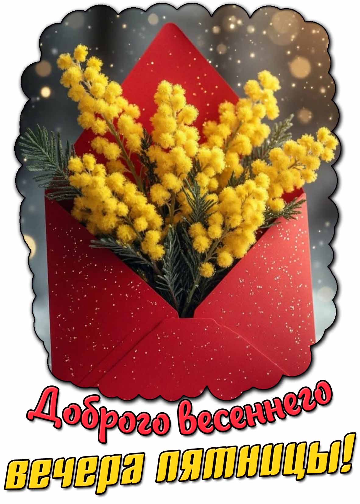 Картинка доброго весеннего вечера пятницы