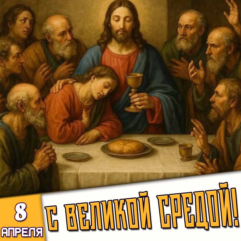 Картинка 8 апреля - с Великой средой!