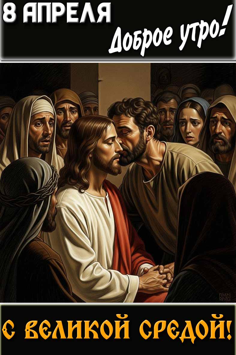 Картинка "8 апреля доброе утро! С Великой средой!"