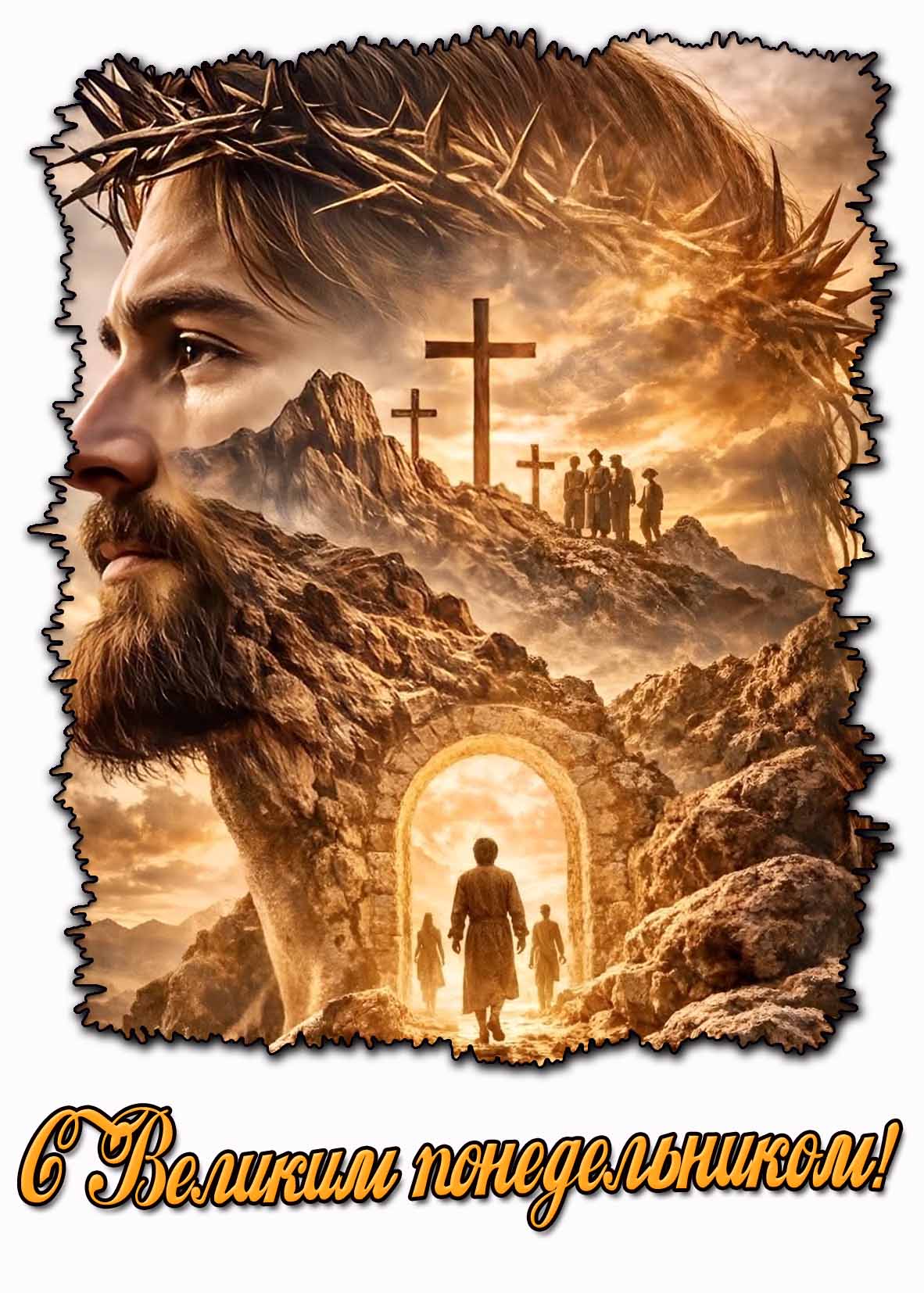 С Великим понедельником! - красивая открытка