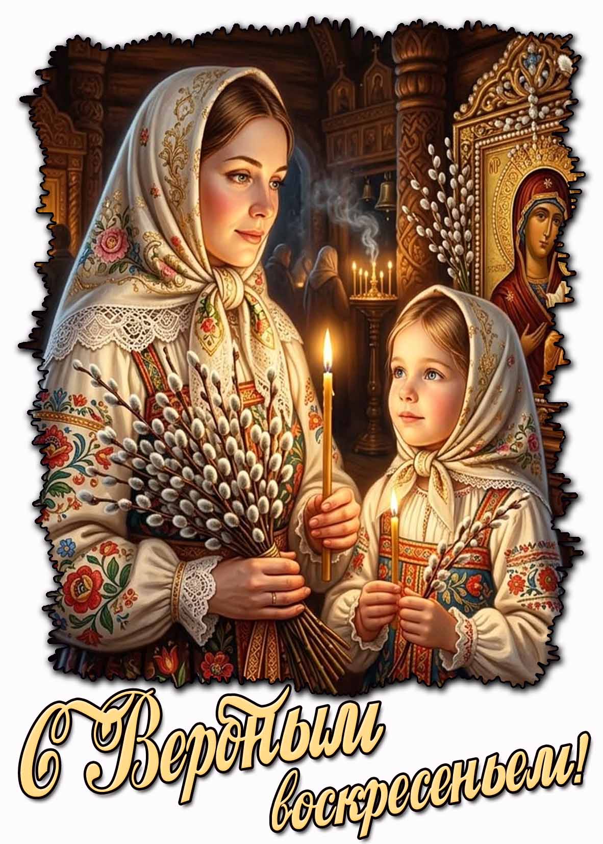 Картинка с Вербным воскресеньем