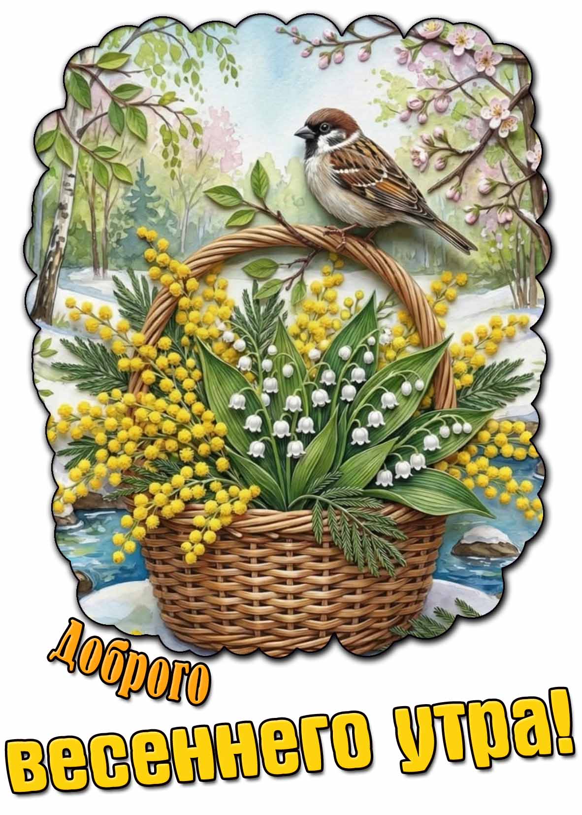 Красивая картинка доброго весеннего утра