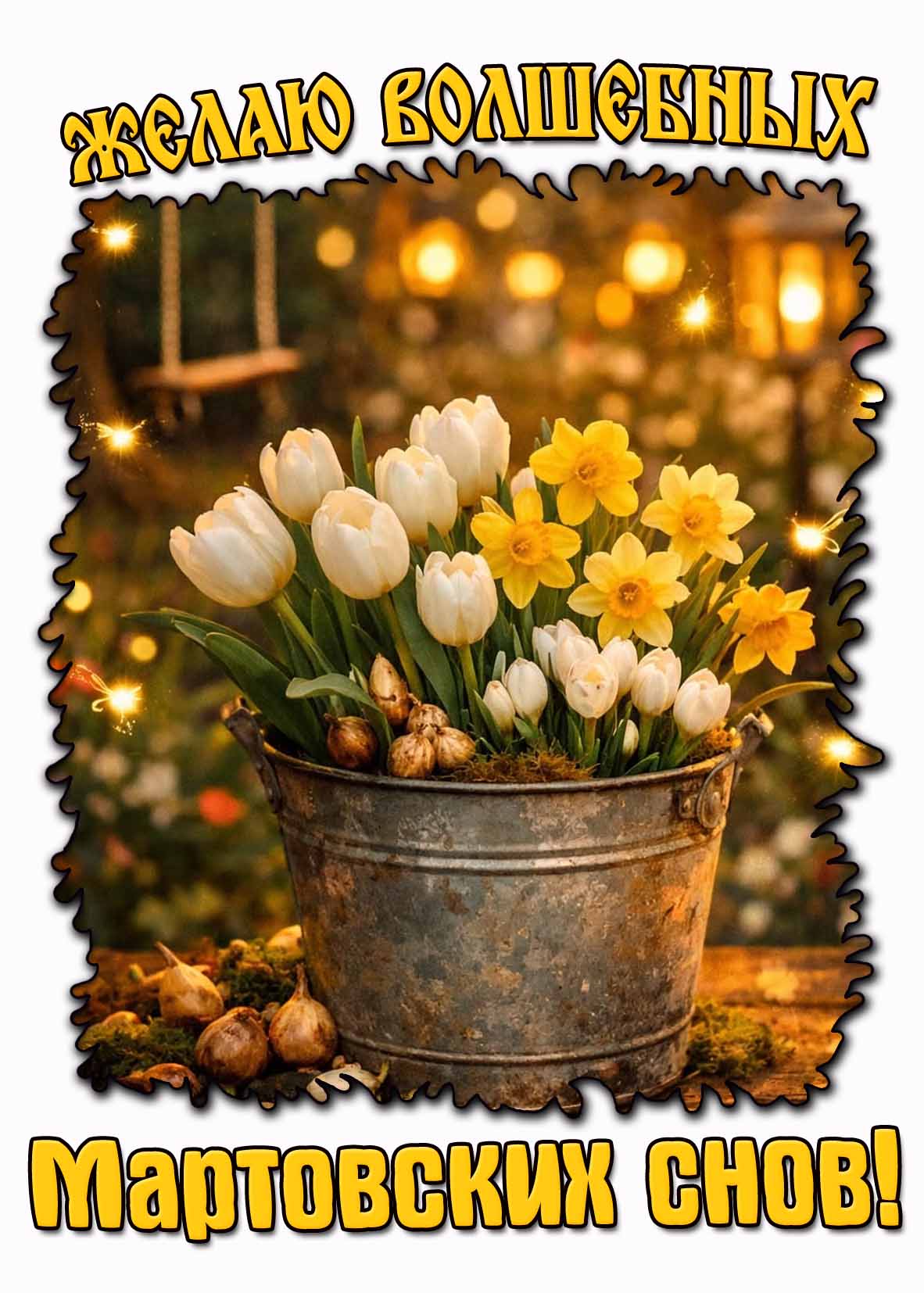 Картинка "Желаю волшебных мартовских снов!"