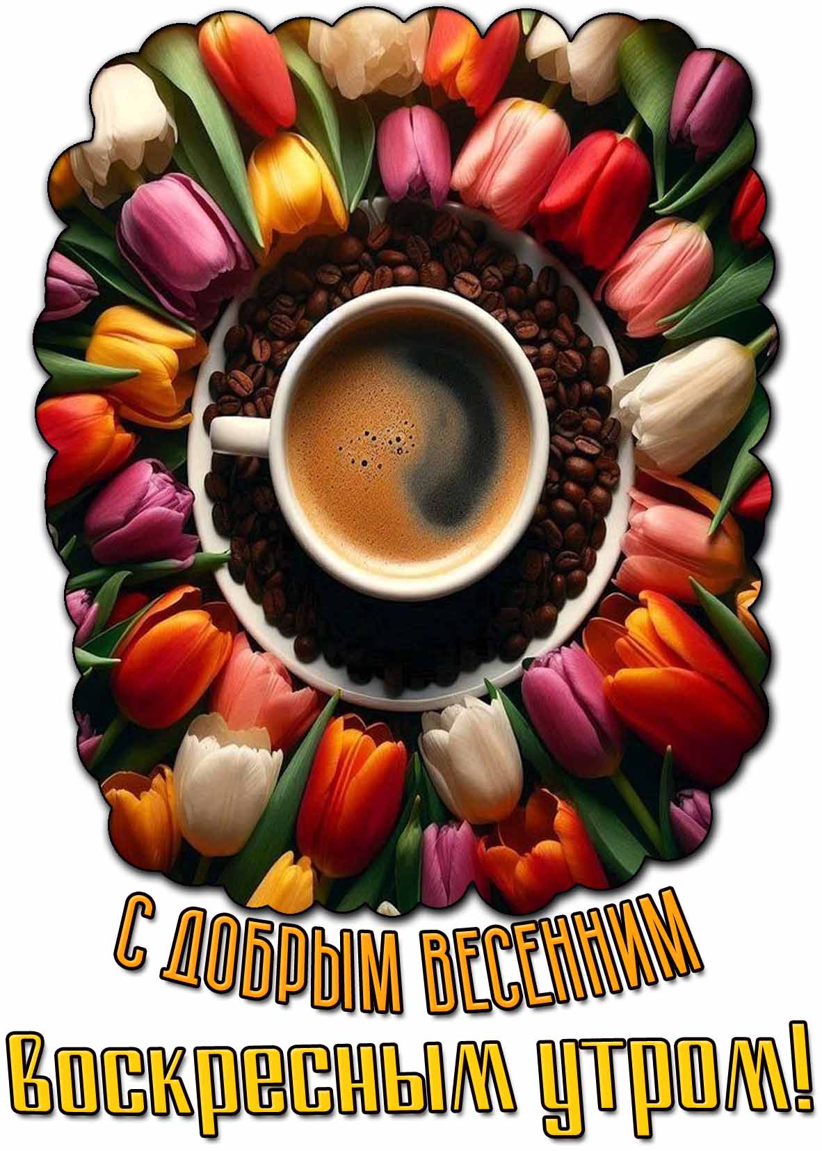 Картинка с добрым весенним воскресным утром