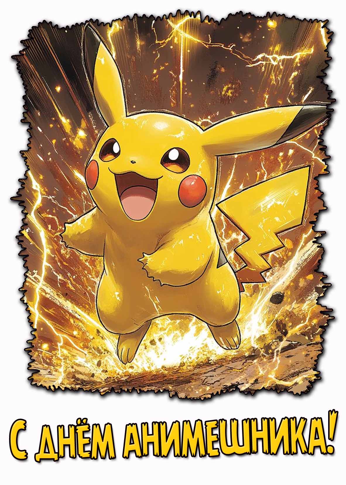 Открытка с днём aнимeшникa