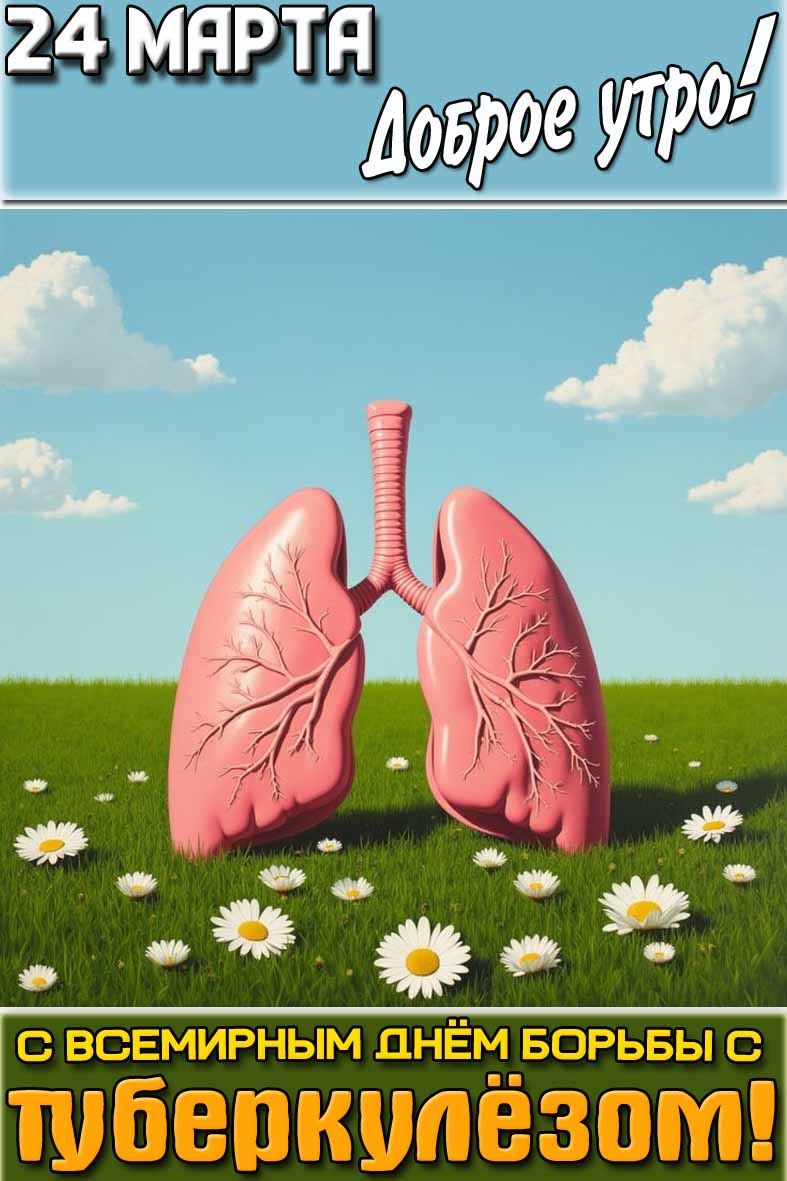 Картинка "24 марта доброе утро! С Всемирным днём борьбы с туберкулёзом!"